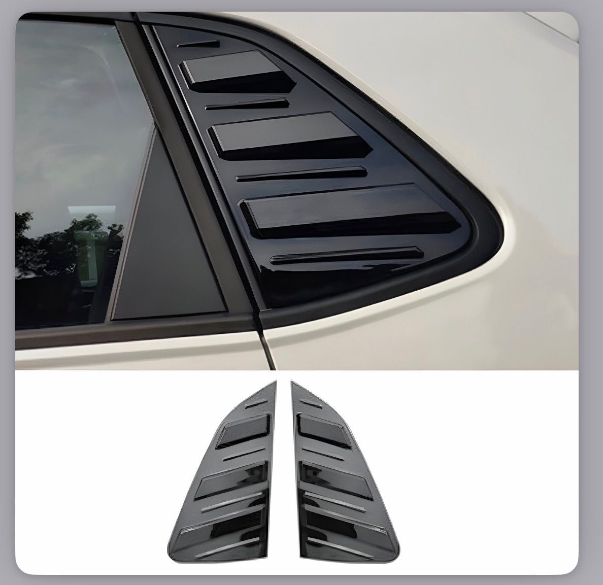 VW Polo Window Louvers | Premium ABS Side Window Covers | Compatible with 2014+ Models