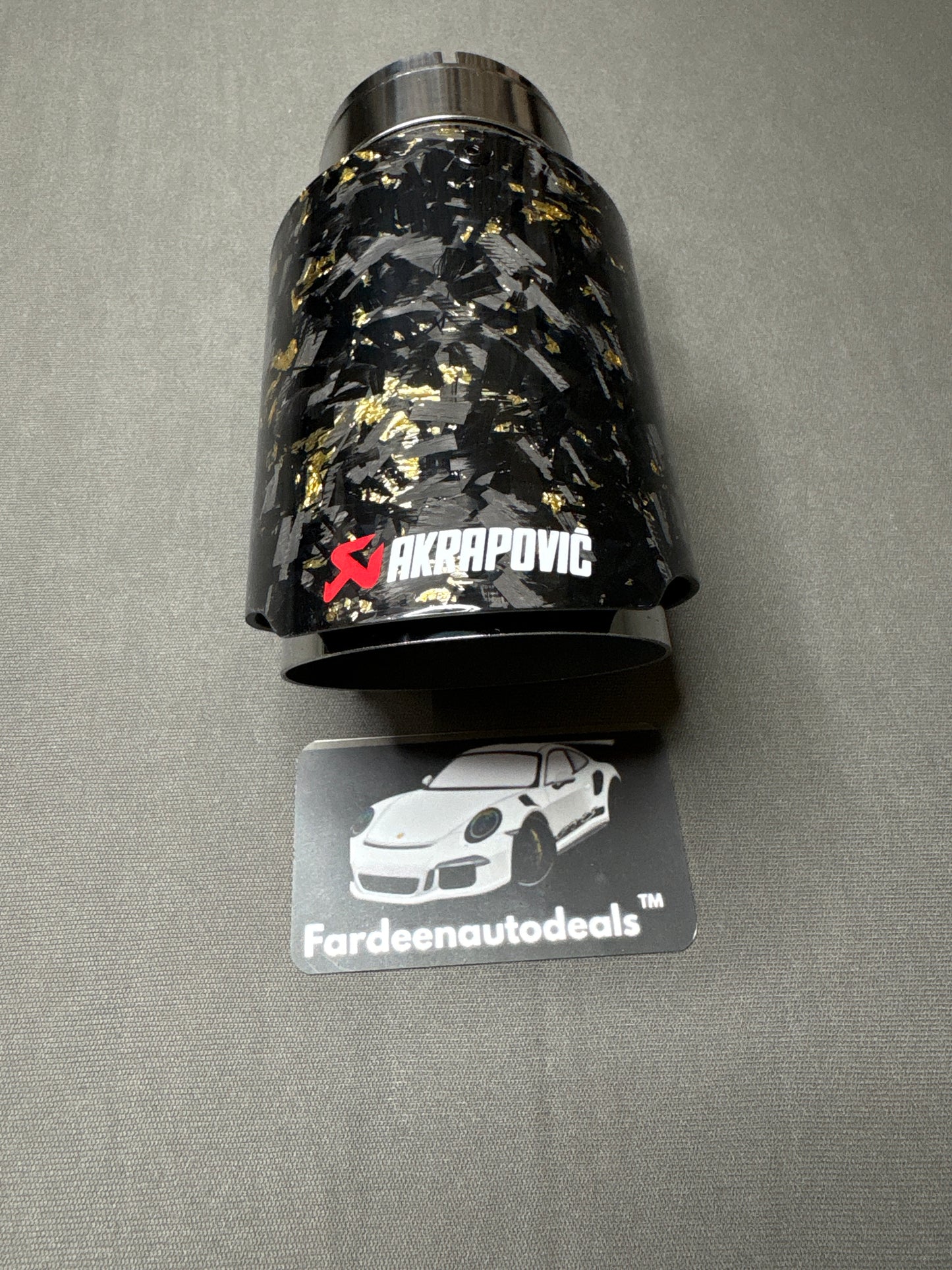 Akrapovic Golden Forged Carbon Fiber Single Exhaust Tip