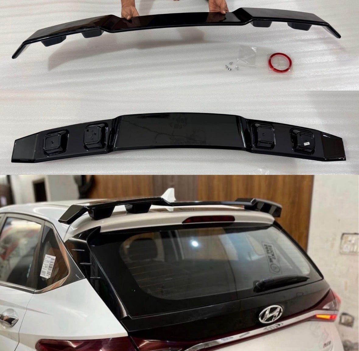I20 20+ 4-Pillar Spoiler Glossy Black