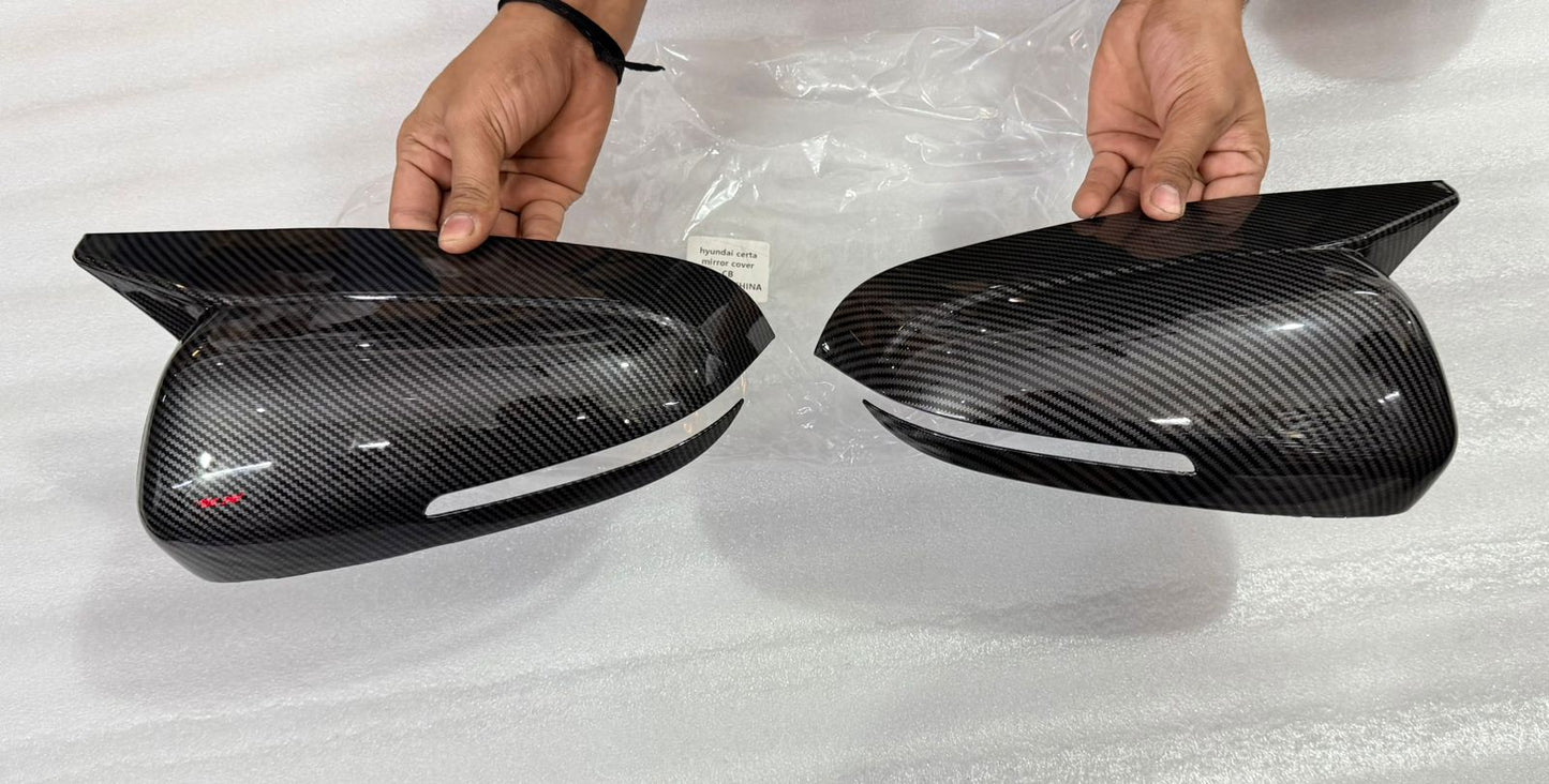 Hyundai Creta Batman-Style Mirror Covers (Fits 2020–2025)