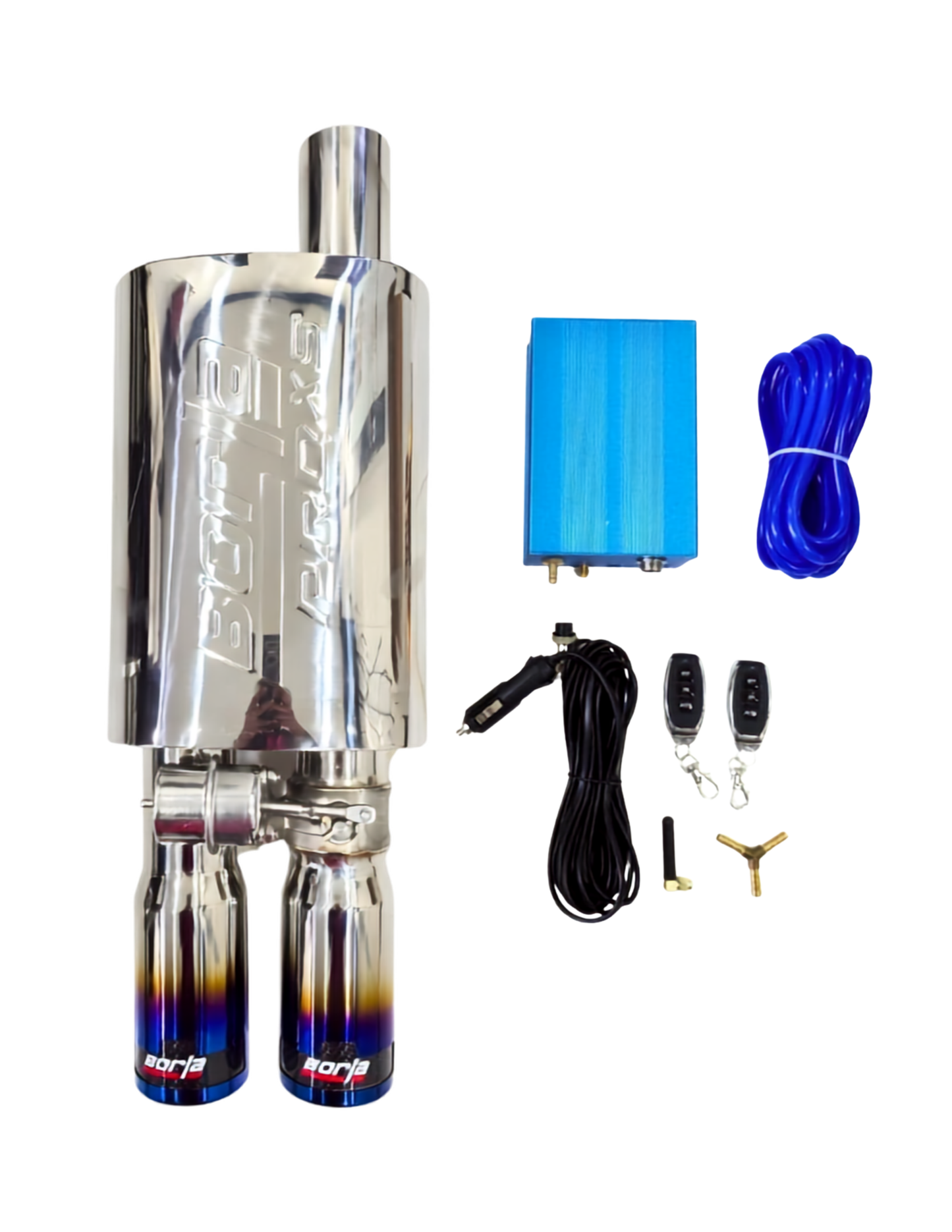 Borla Dual Tip Burnt Valvetronic Exhaust | Universal Performance Exhaust