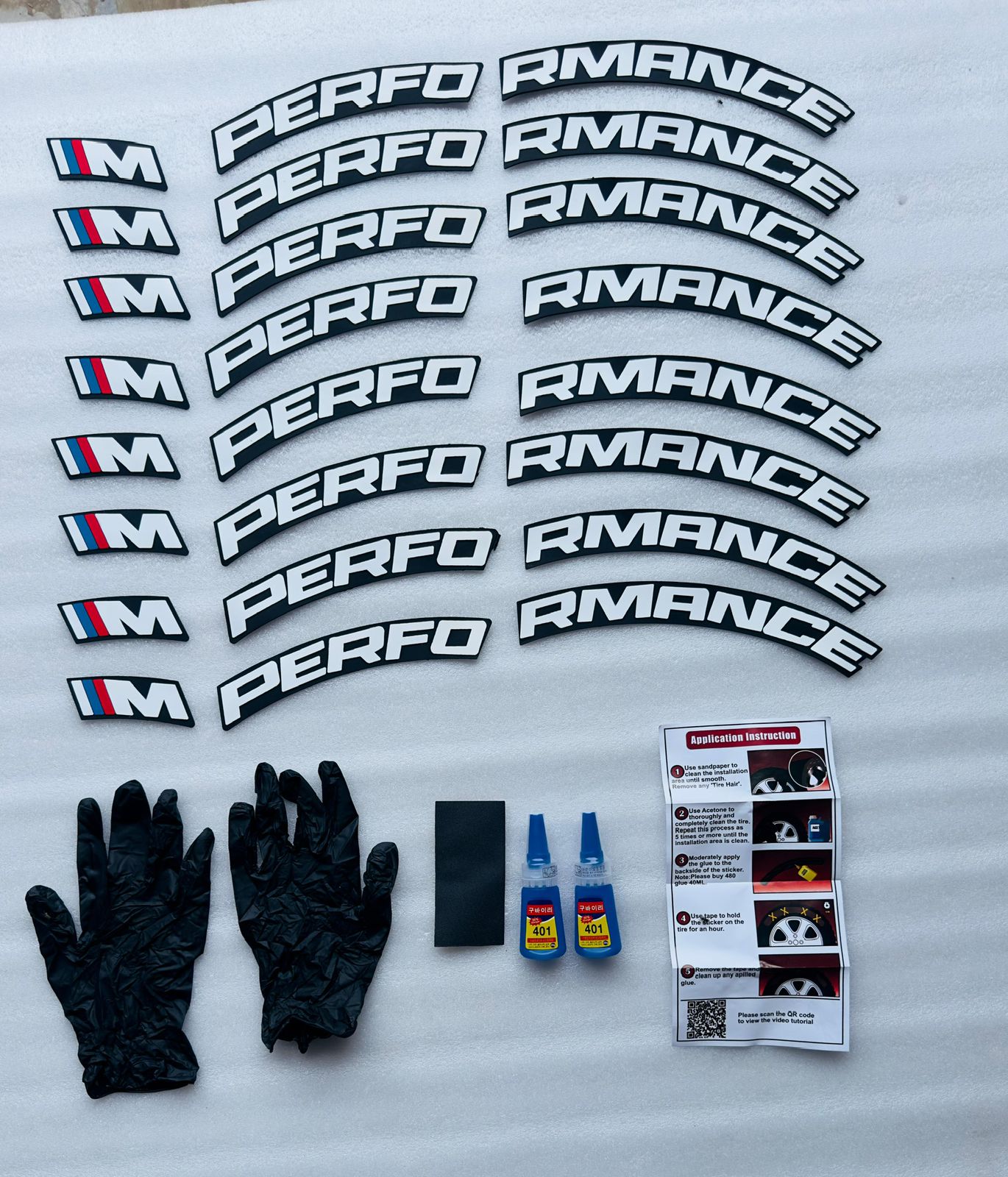 TYRE STICKERS SET OF 1 CAR