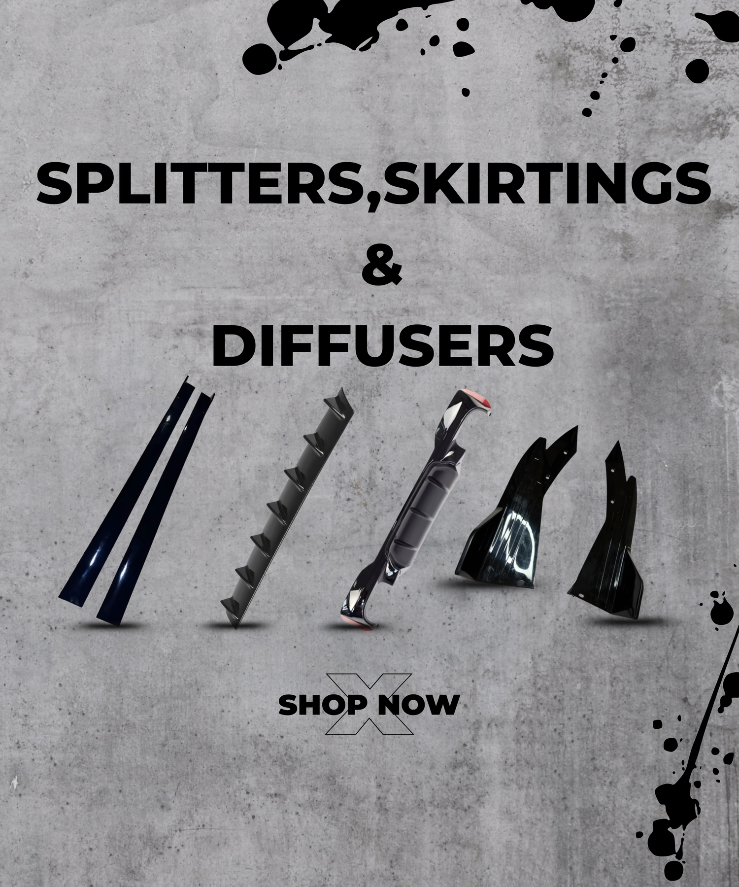 Splitters,skirtings & diffusers