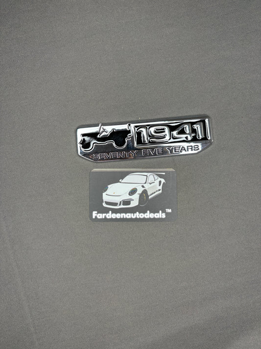 1941 Seventy Five Years Premium Metal Logo Emblem for Car – Heritage Edition Badge