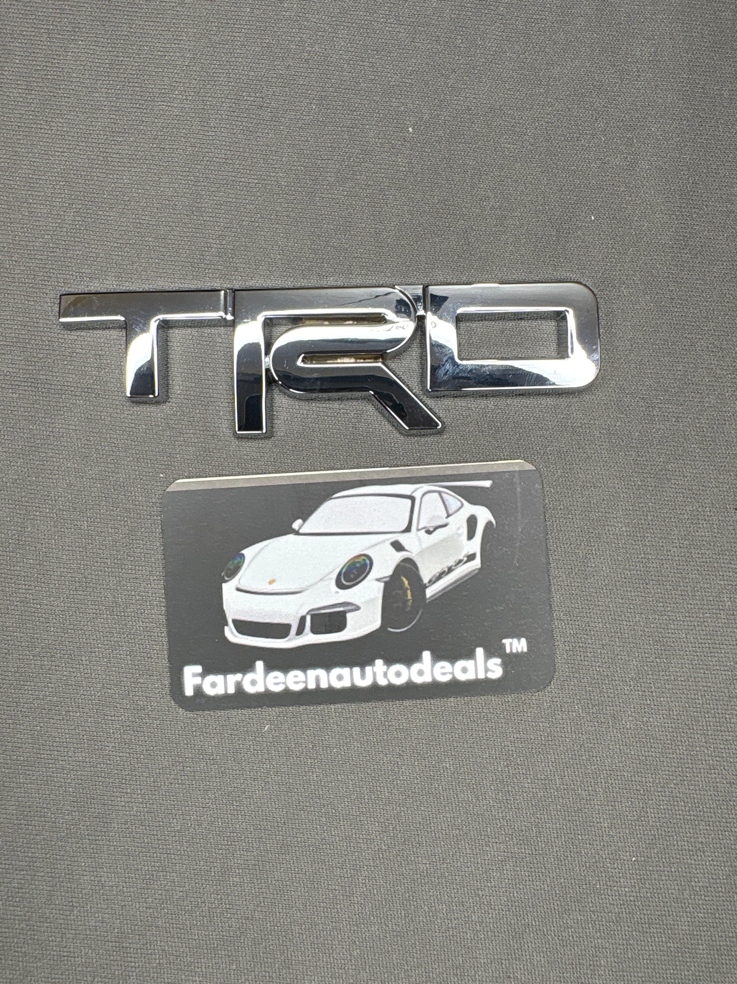 TRD Racing Style Metal Logo Emblem – Premium Car Badge