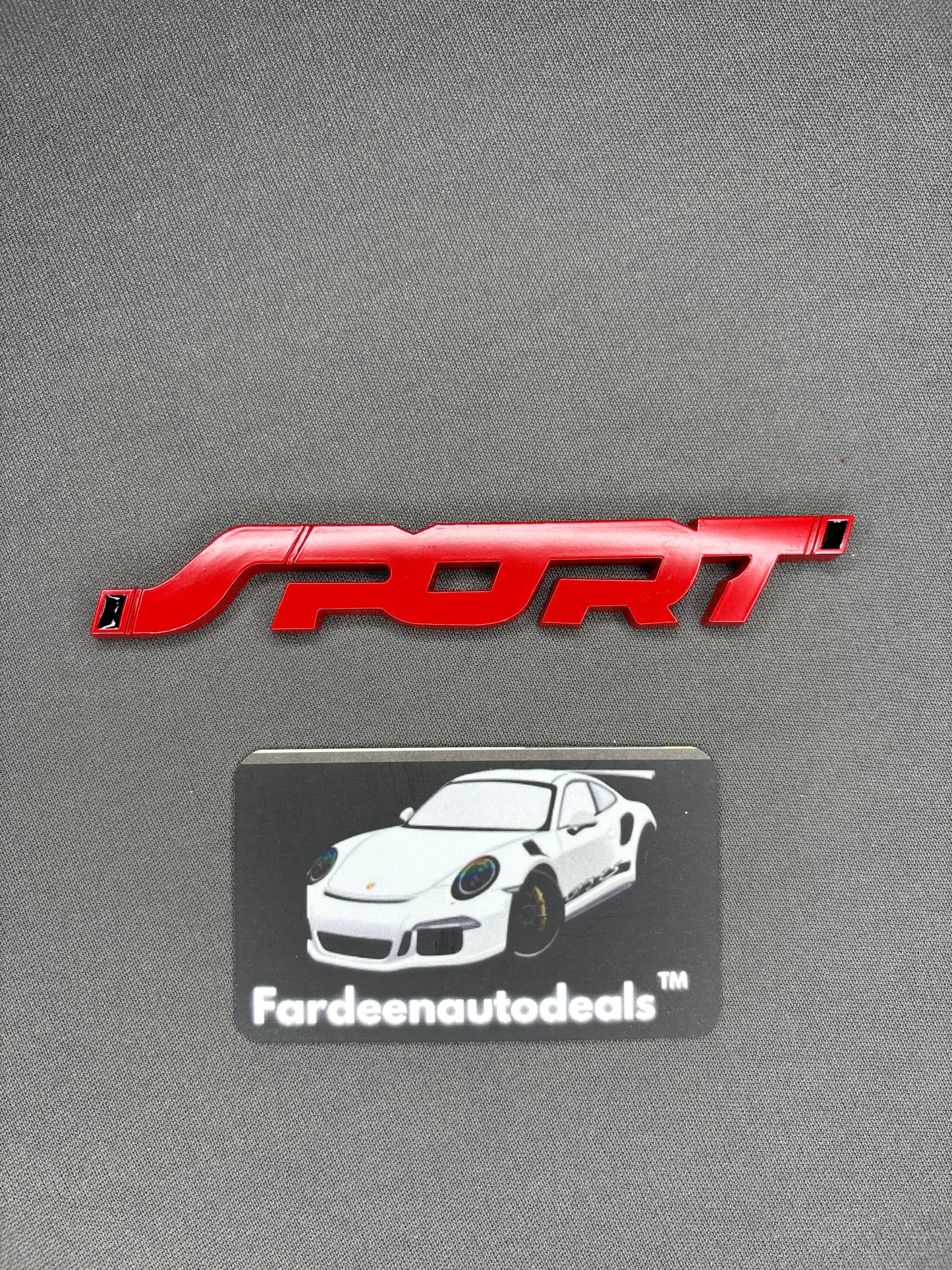 SPORT Logo Emblem – Premium Metal Car Badge
