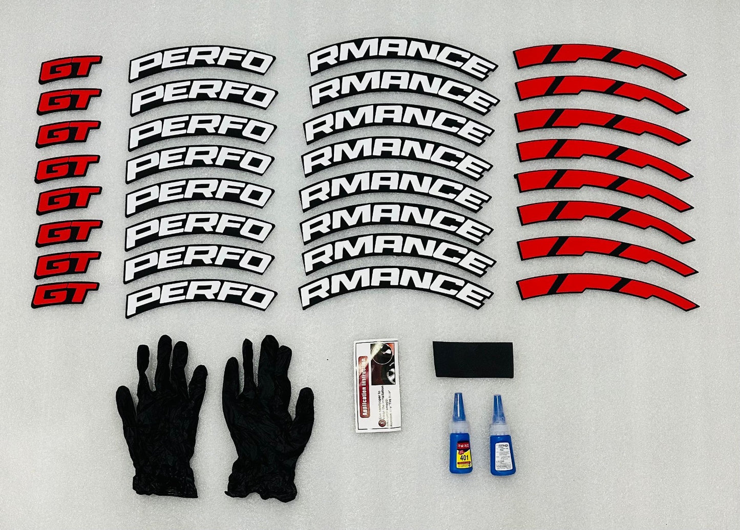 TYRE STICKERS SET OF 1 CAR