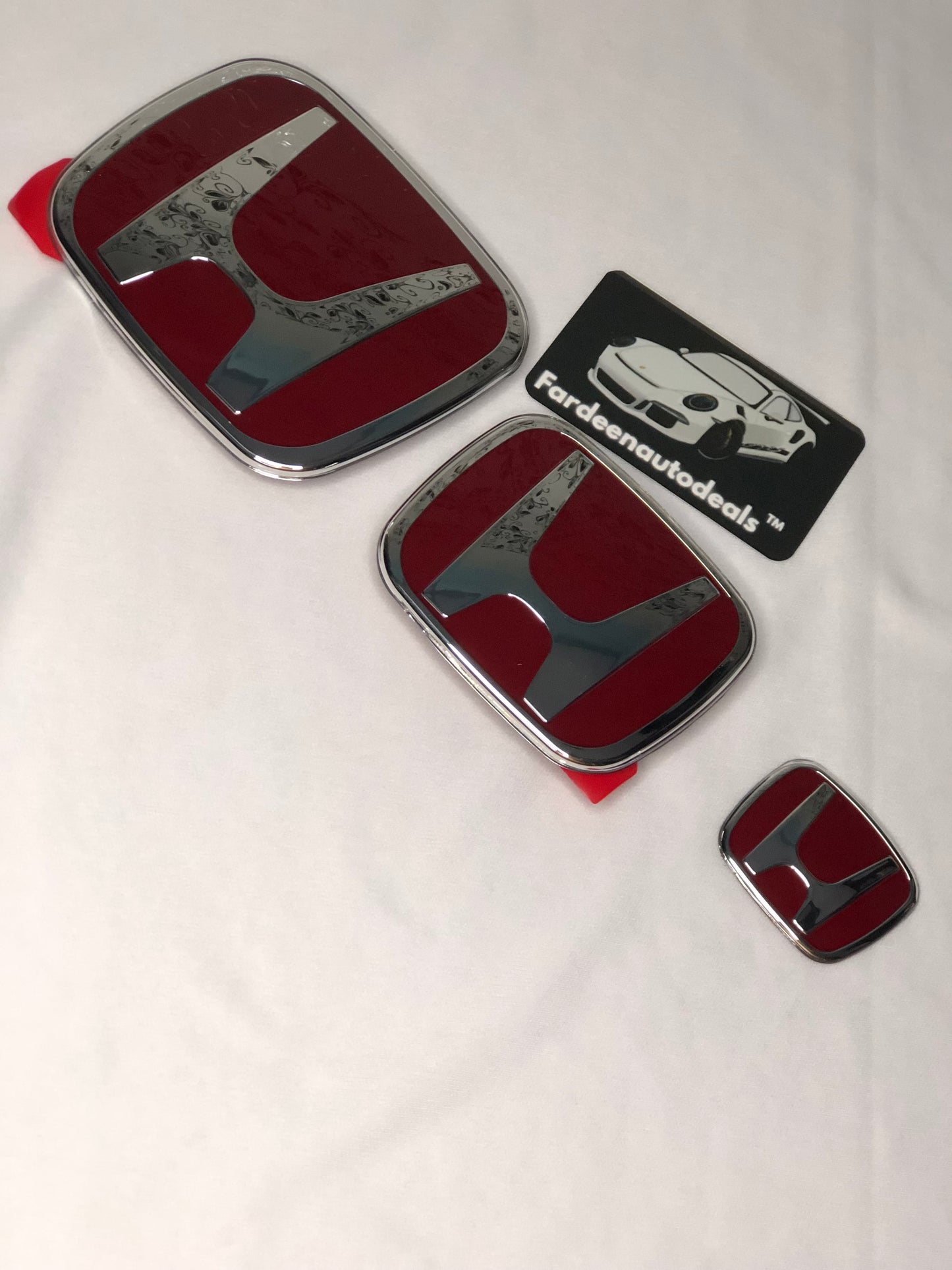 Honda JDM Type R Emblems (Set Of 3) | Replacement Logos