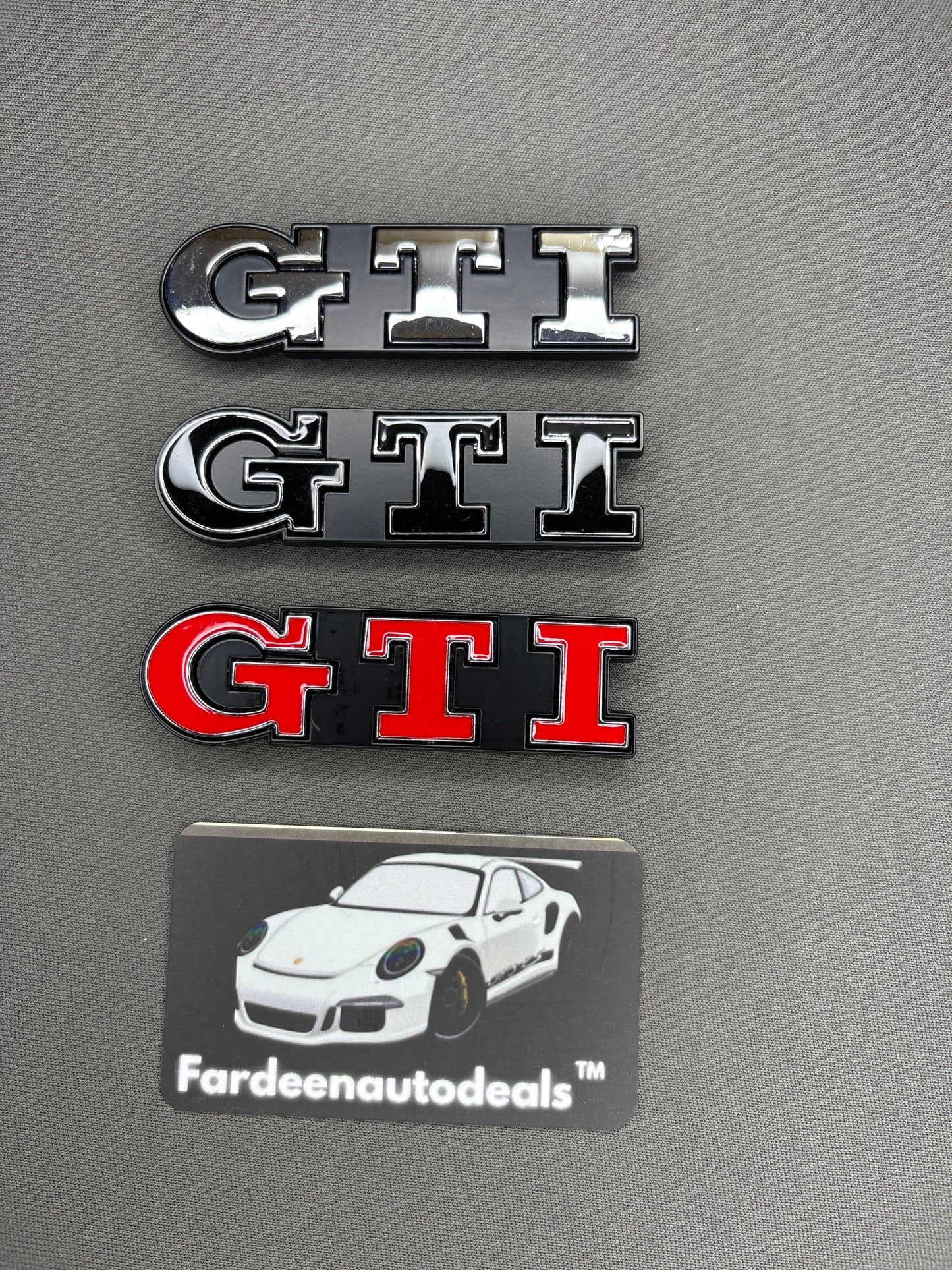 GTI Logo Emblem – Premium Metal Car Badge