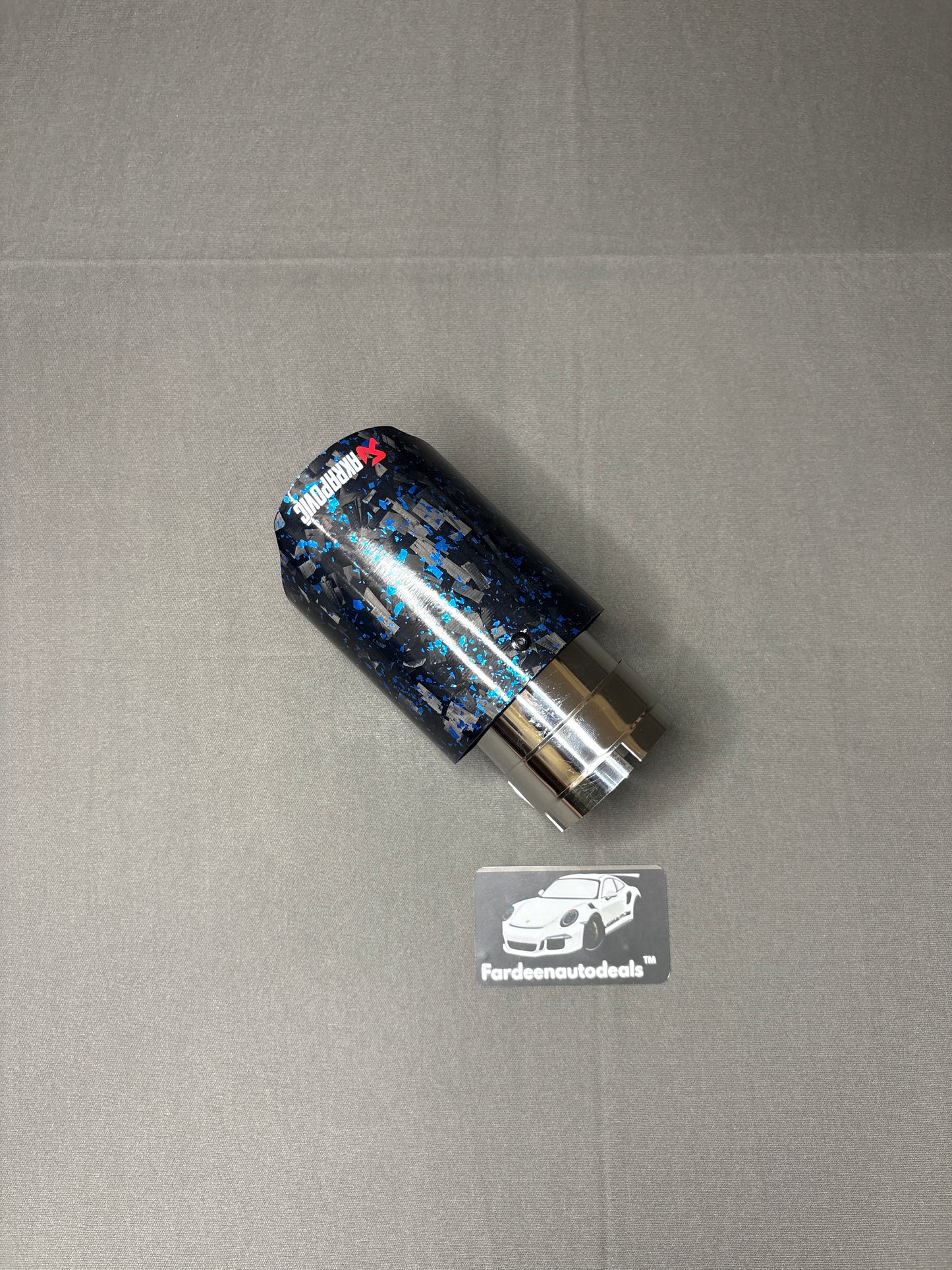 Akrapovic Royal Blue Forged Carbon Fiber Single Exhaust Tip