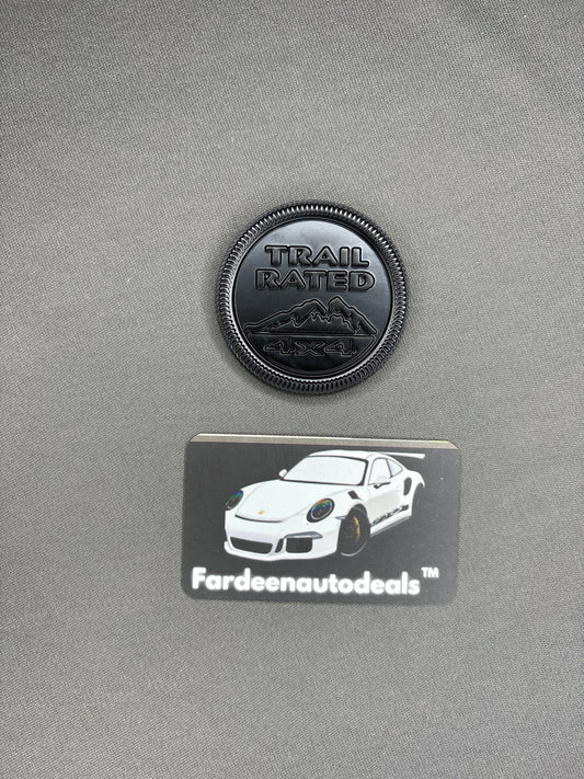 TRAIL RATED 4x4 Premium Metal Logo Emblem