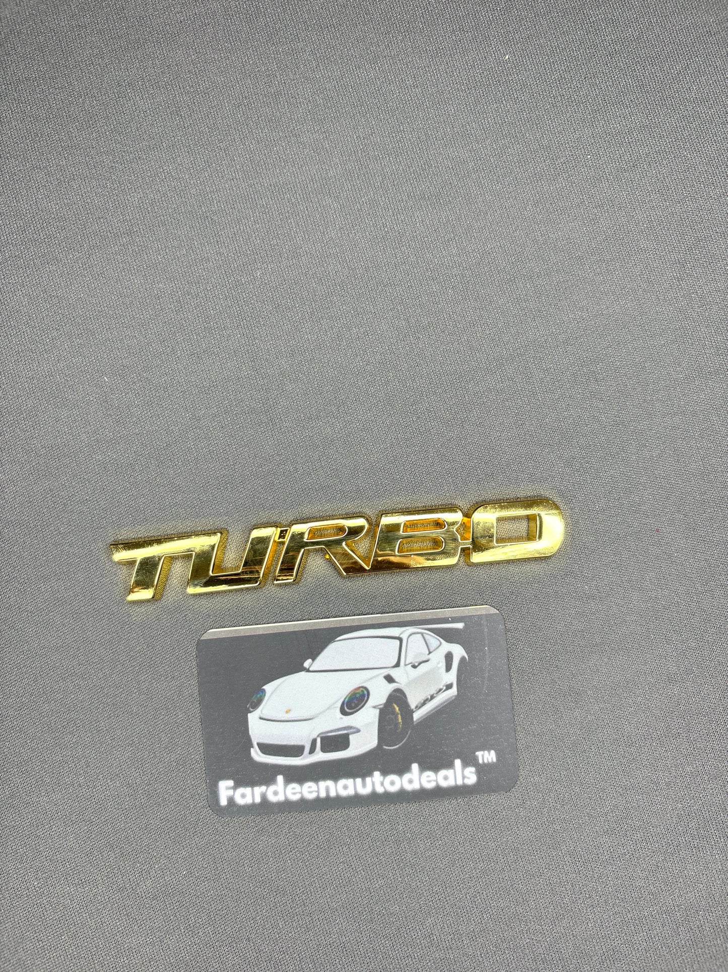 TURBO Premium Metal Logo Emblem for Car