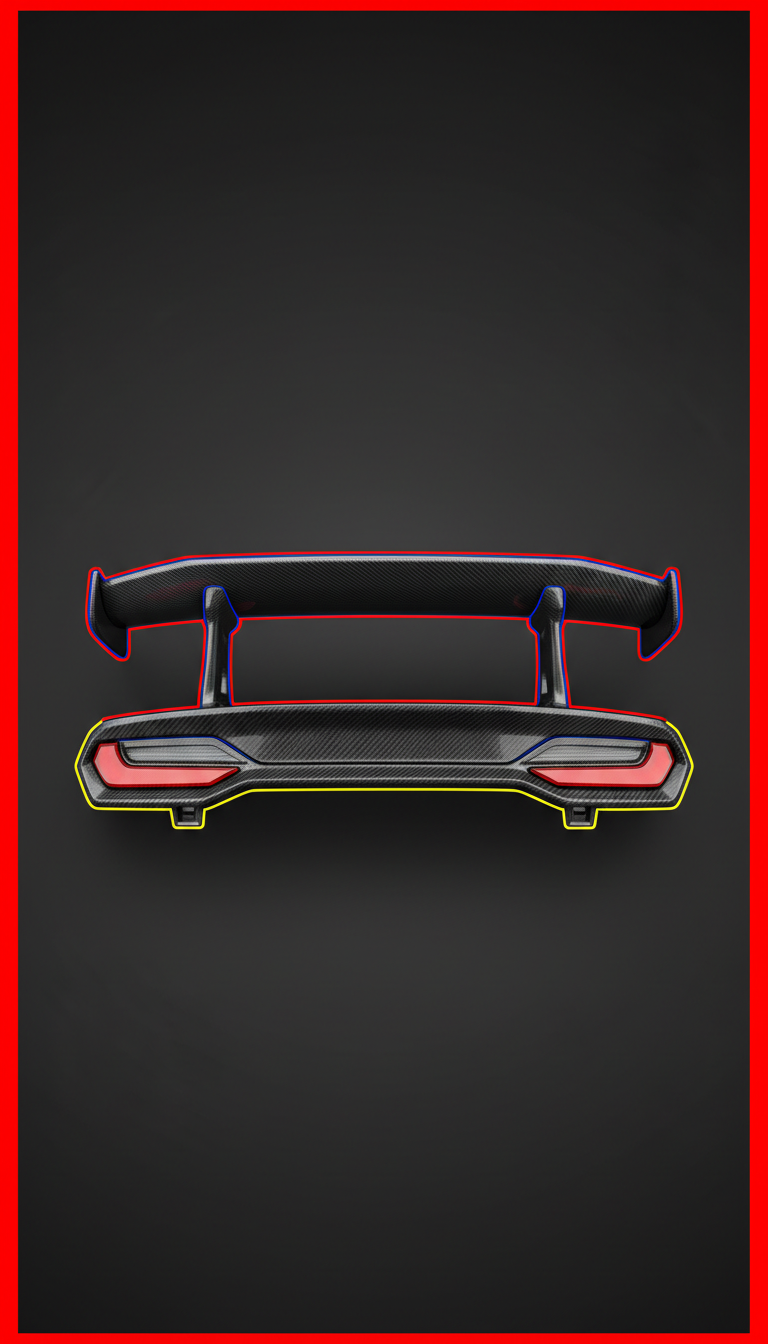 Carbon Fiber Rear Spoiler High-Downforce