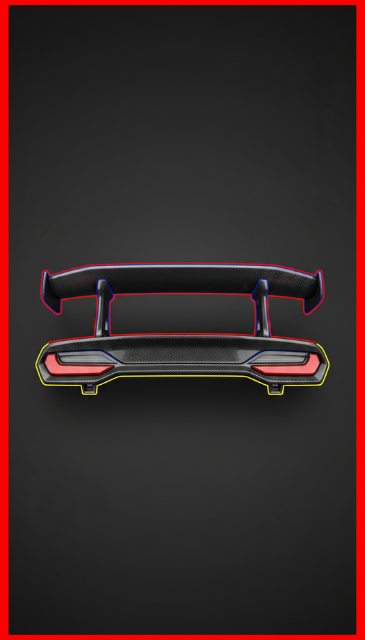 Carbon Fiber Rear Spoiler High-Downforce