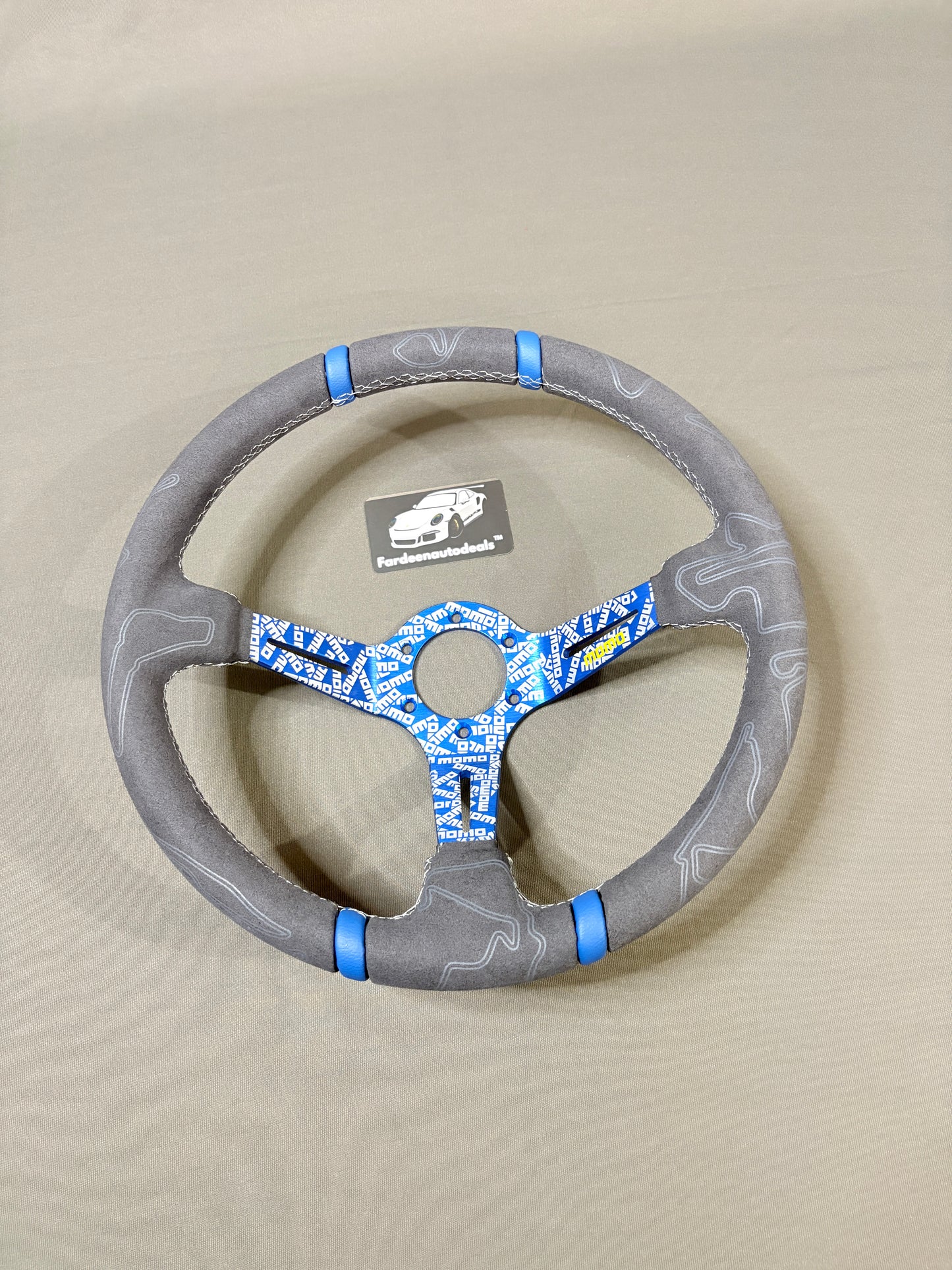 Momo 14 Inch Alcantara Universal JDM Steering Wheel