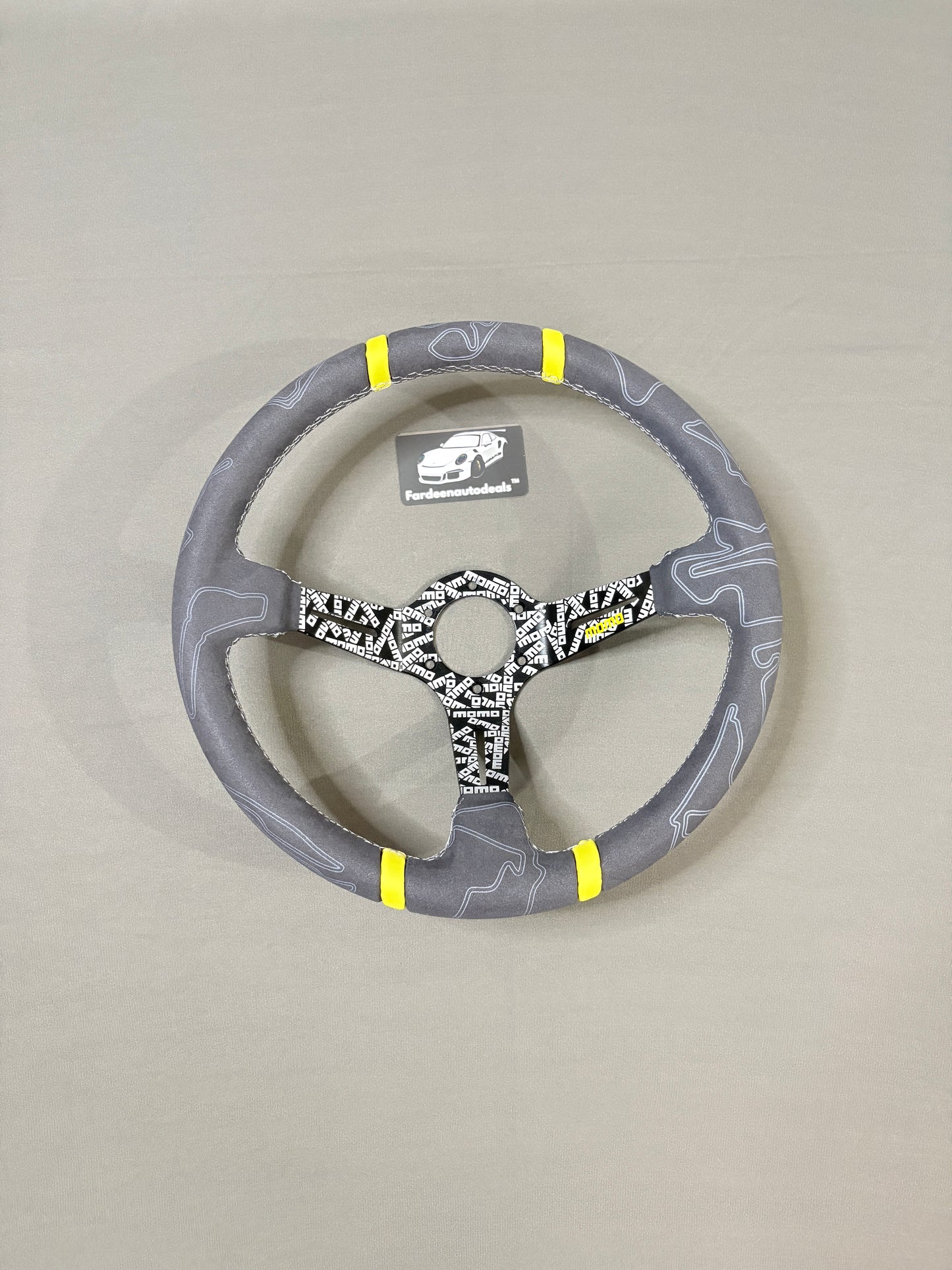 Momo 14 Inch Alcantara Universal JDM Steering Wheel