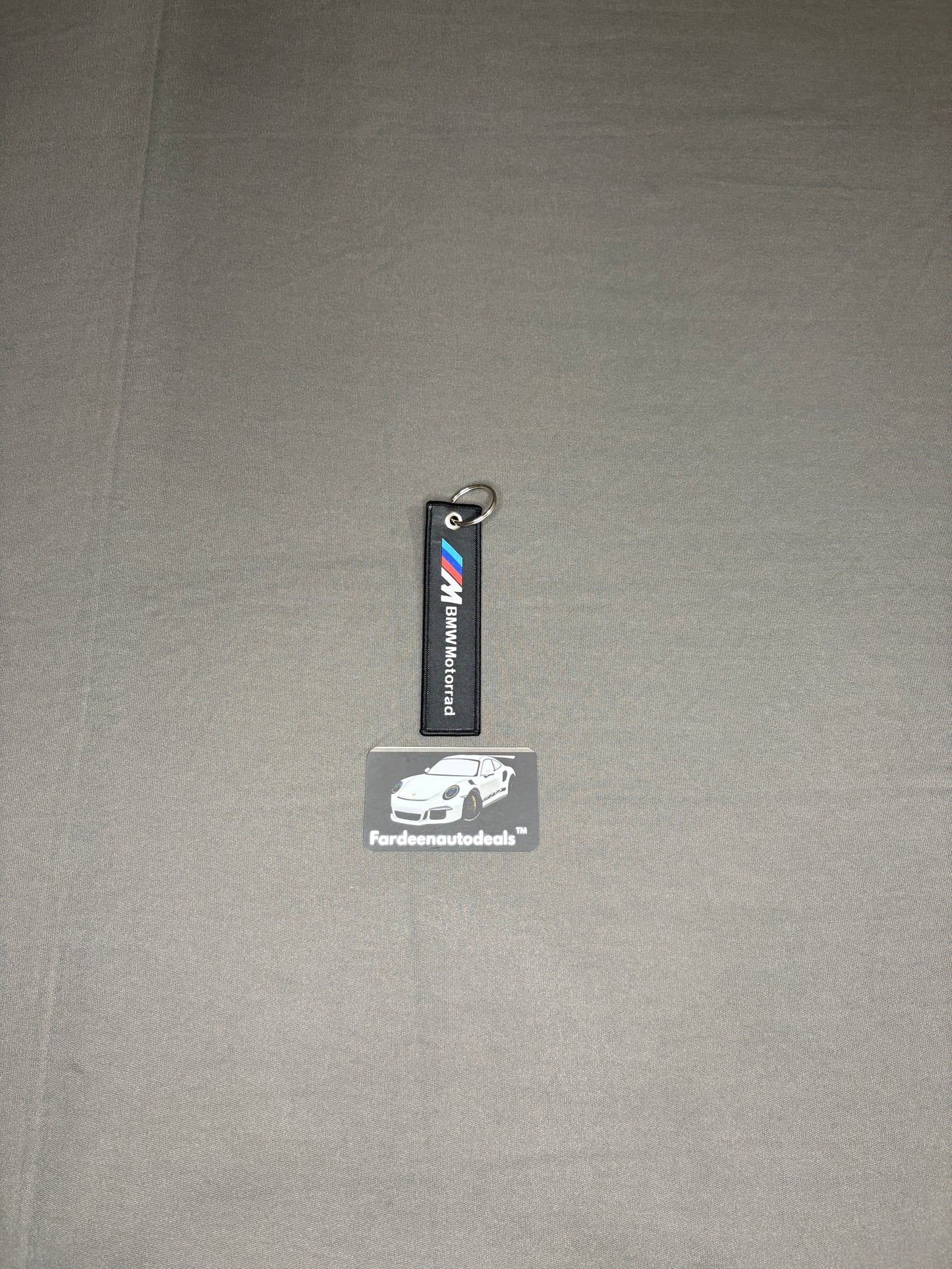 JDM Style Single Layer Fabric Keychain – Motorsport Inspired Design