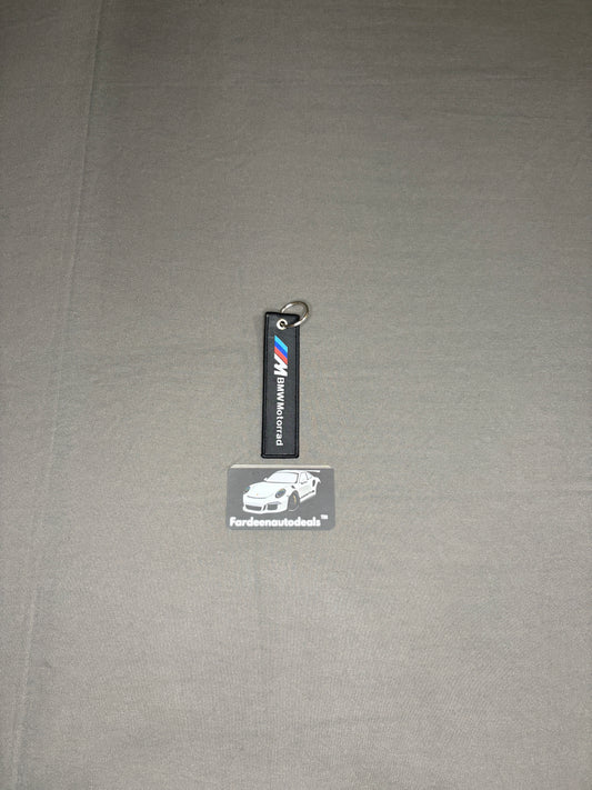 JDM Style Single Layer Fabric Keychain – Motorsport Inspired Design