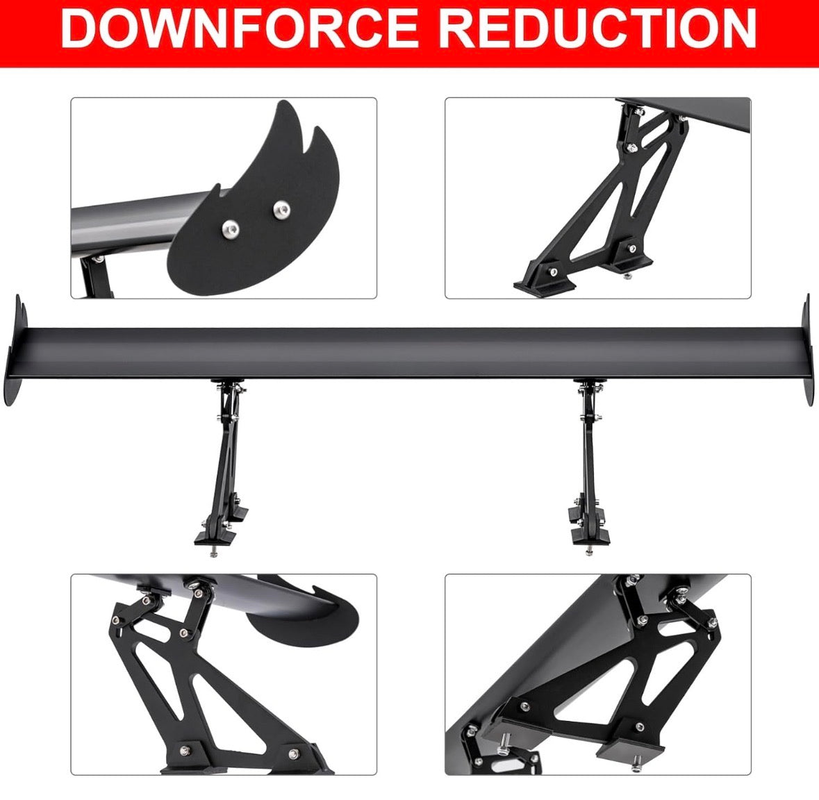 Aluminium big wings spoiler