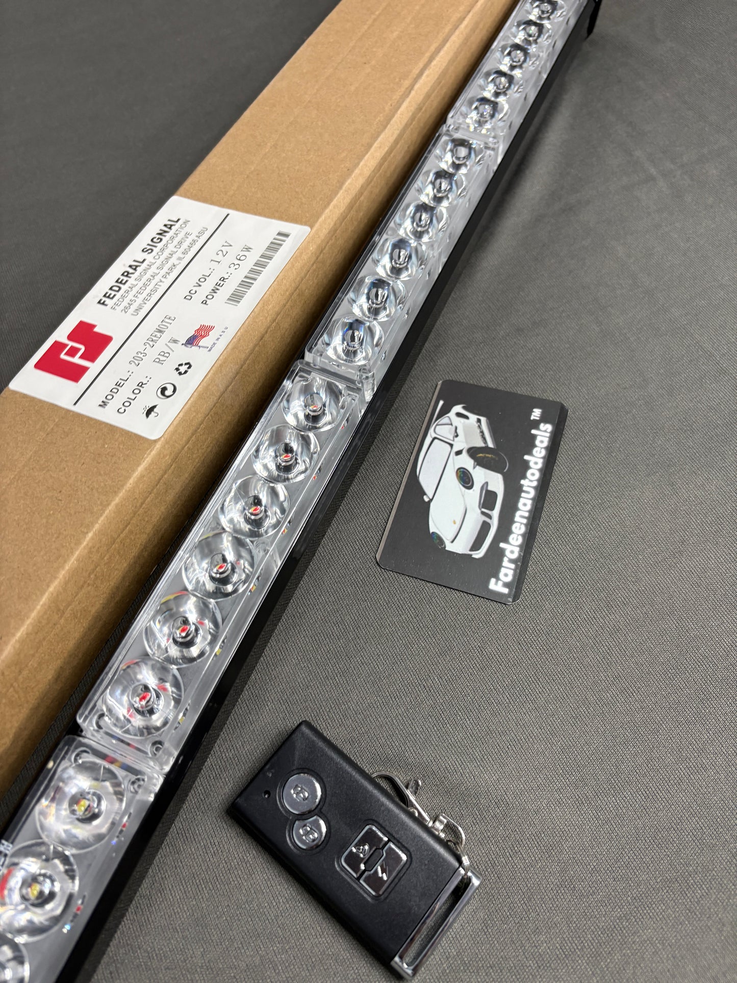 4 COB Federal Bar Light Flashers