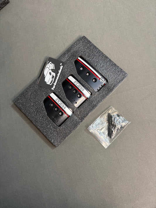 Sparco 3-Piece Racing Pedal Kit – Universal Fit for Manual Cars