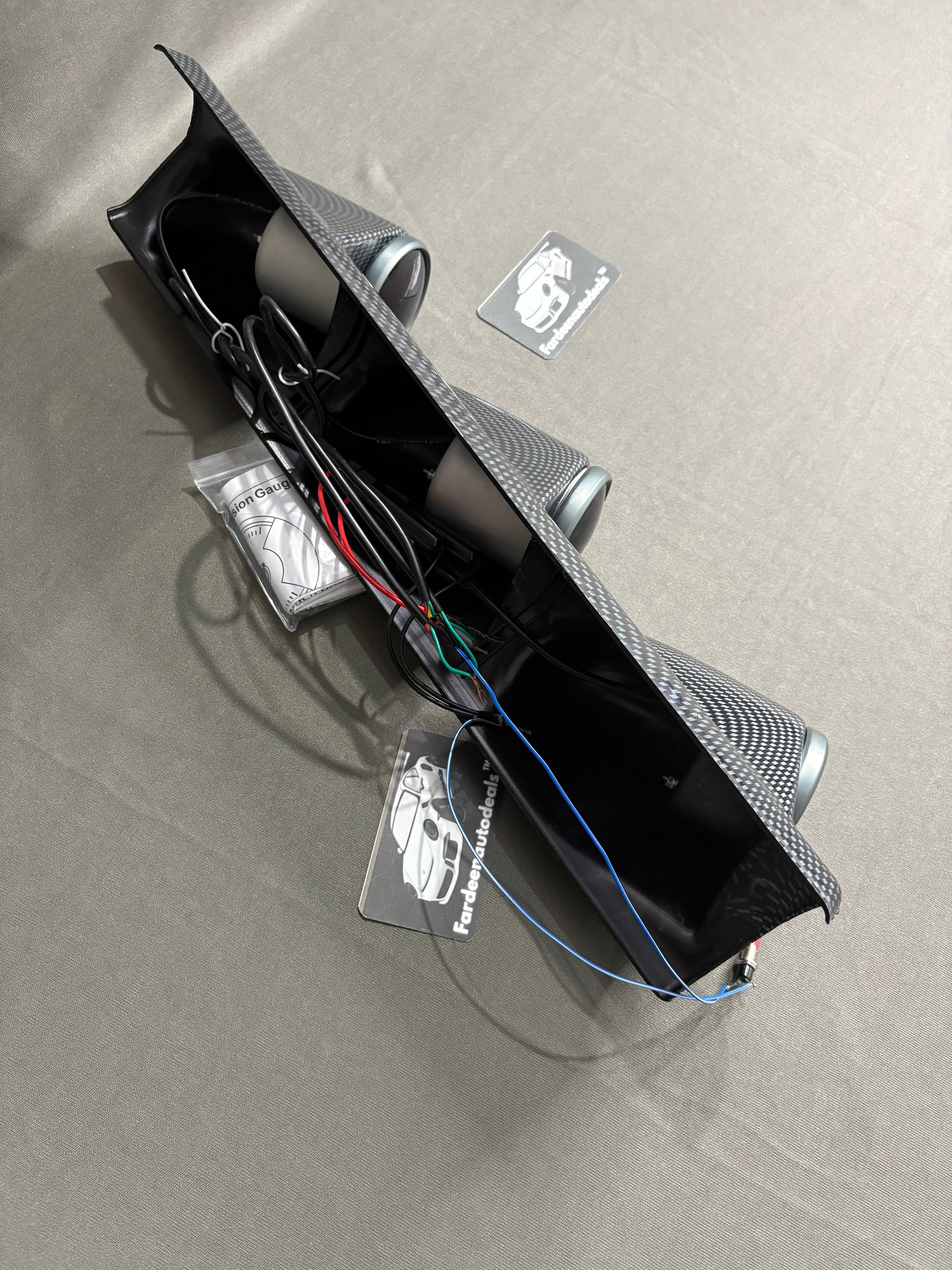 HKS Triple Pillar Gauge Meter | RPM, Water Temperature and Battery Volts | Universal Fit