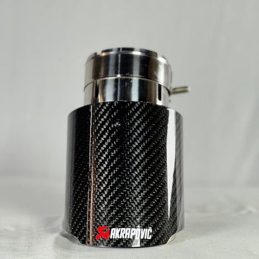 Akrapovic Exhaust Tip | Gloss Carbon Single Tip