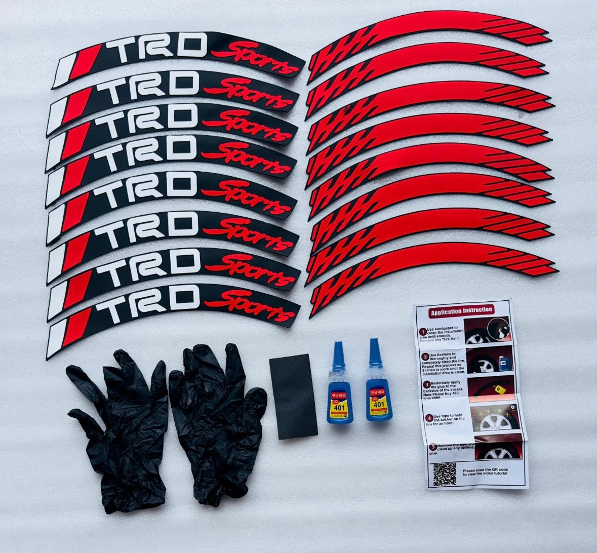 TYRE STICKERS SET OF 1 CAR