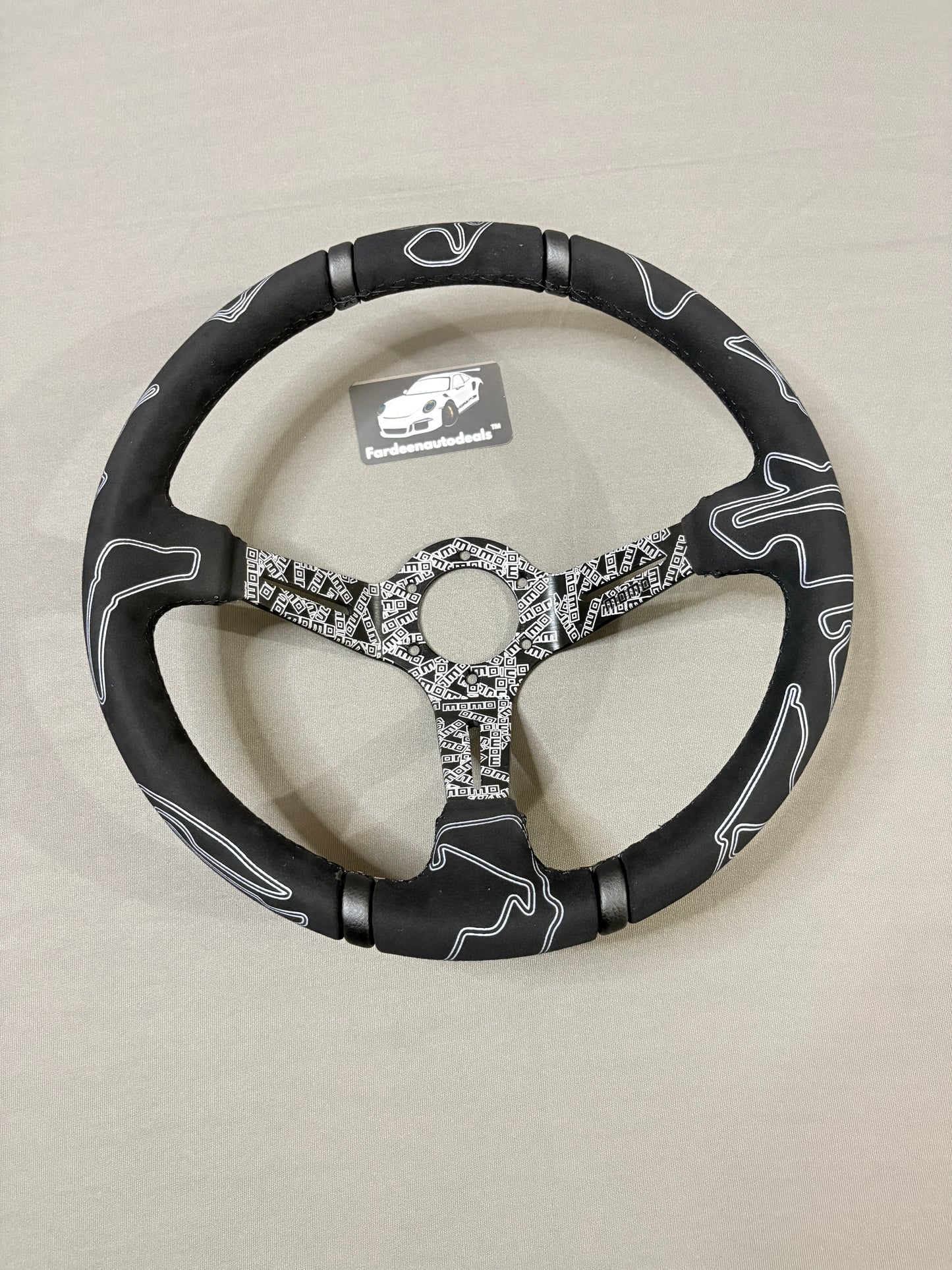 Momo 14 Inch Alcantara Universal JDM Steering Wheel