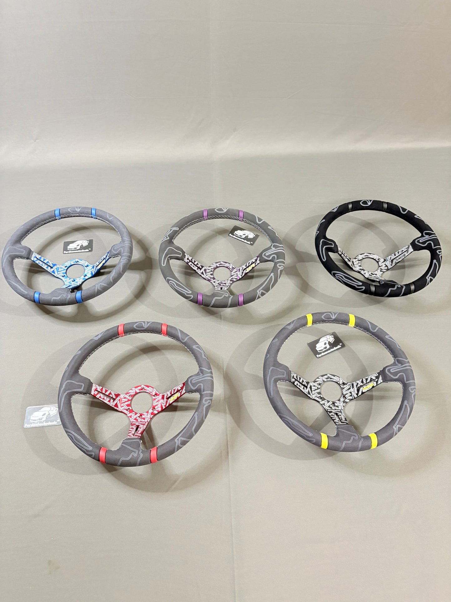 Momo 14 Inch Alcantara Universal JDM Steering Wheel
