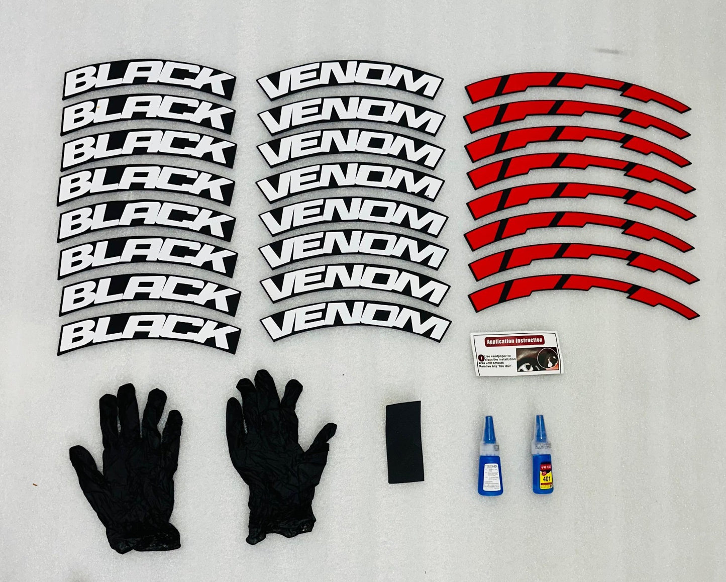 TYRE STICKERS SET OF 1 CAR