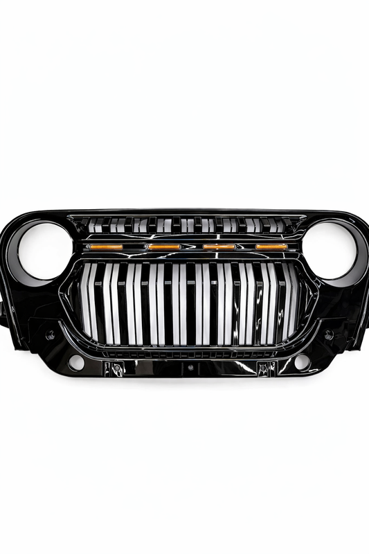 Mahindra Thar Top Fire Front Grill Upgrade – Premium ABS Gloss Black Replacement Grill