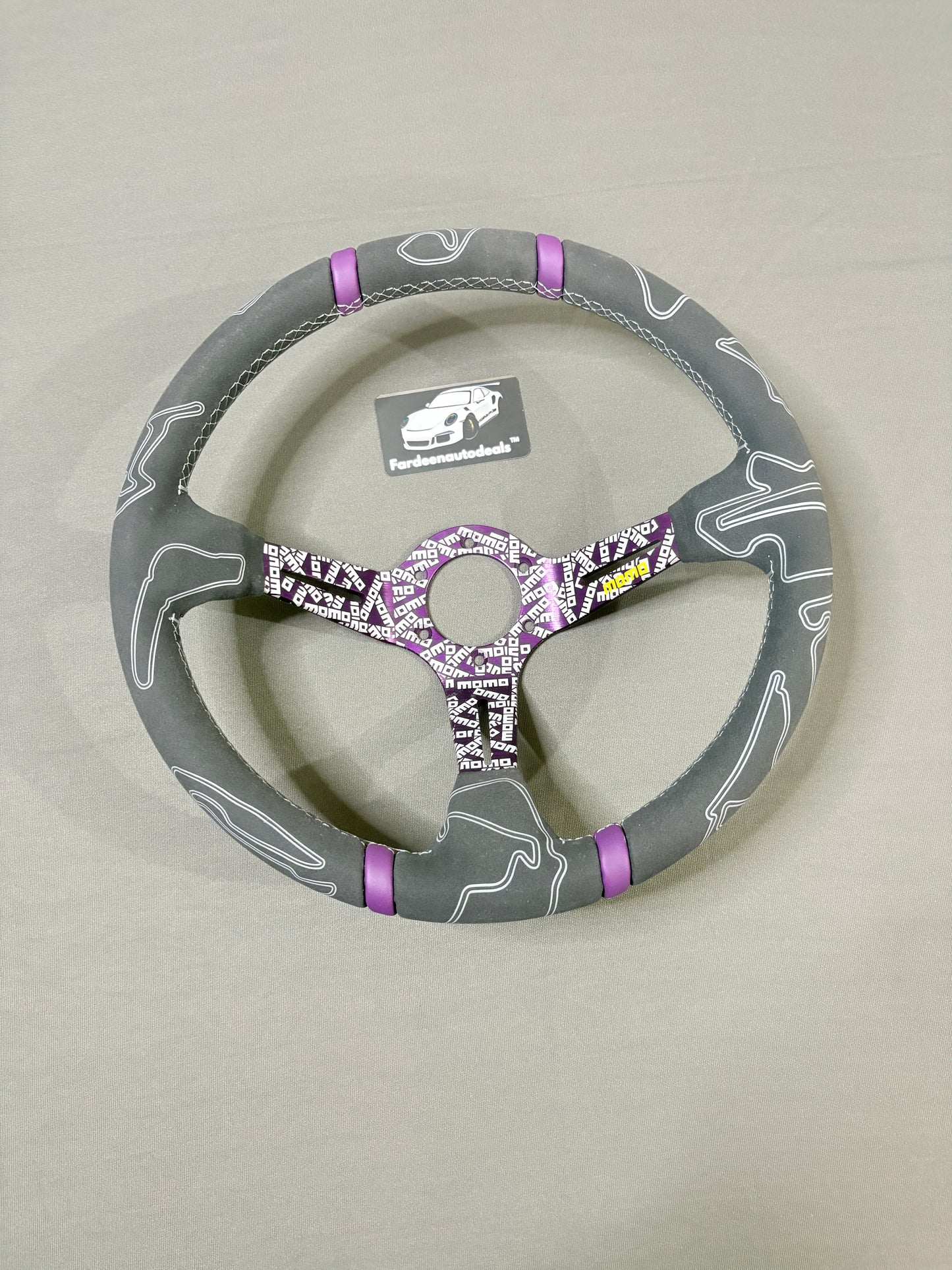 Momo 14 Inch Alcantara Universal JDM Steering Wheel