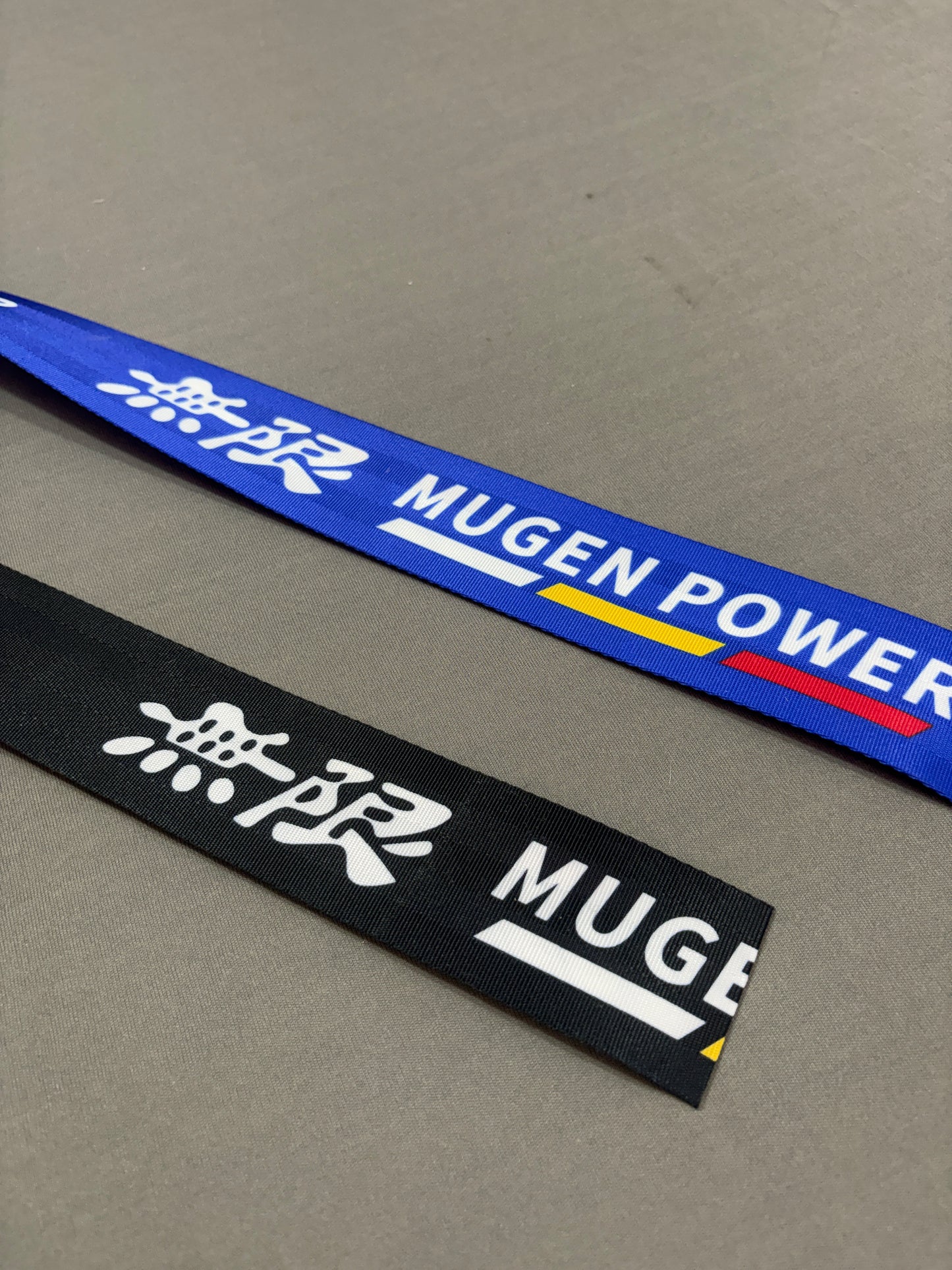 Imported MUGEN Power Style Seat Belt Webbing (Single Piece) – JDM Racing Interior Upgrade (Black/Blue)