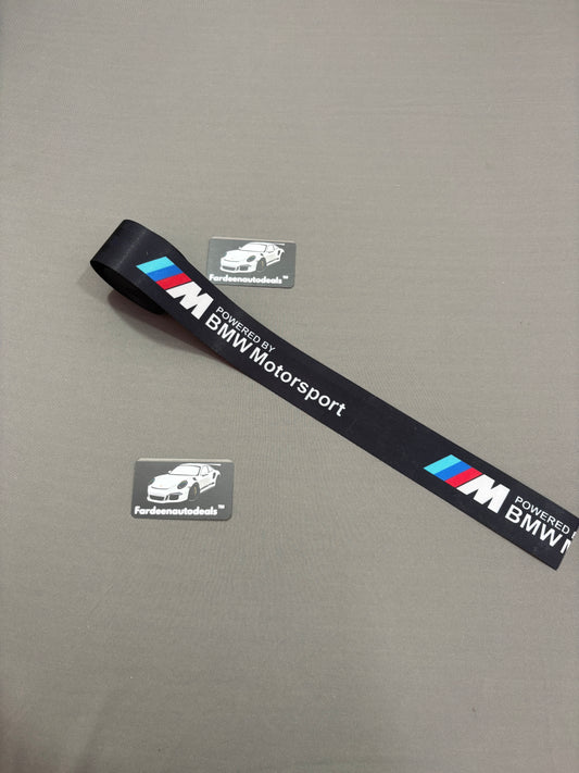Imported BMW M Motorsport Style Seat Belt Webbing (Single Piece) – Premium Racing Interior Upgrade (Black)
