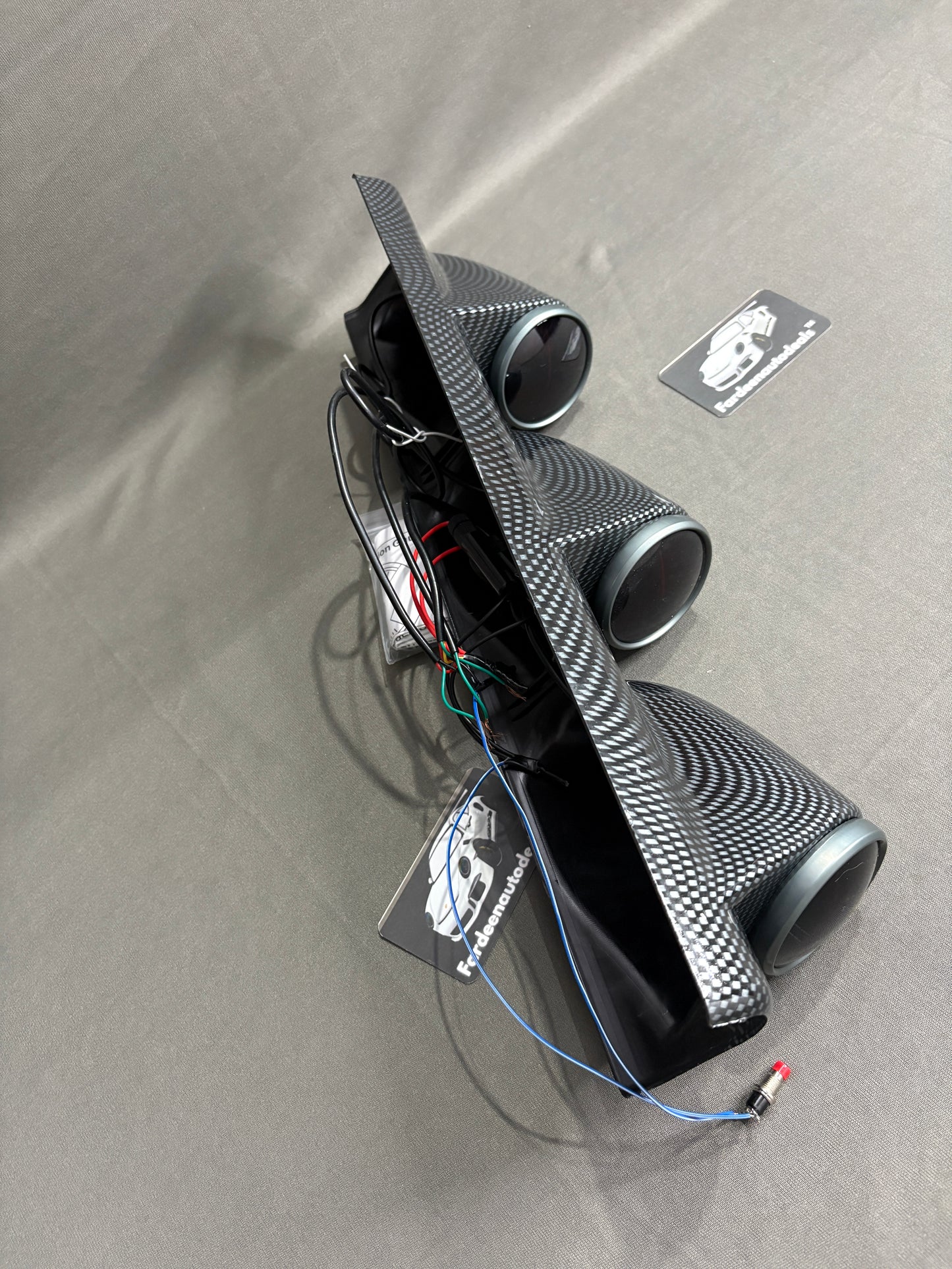 HKS Triple Pillar Gauge Meter | RPM, Water Temperature and Battery Volts | Universal Fit