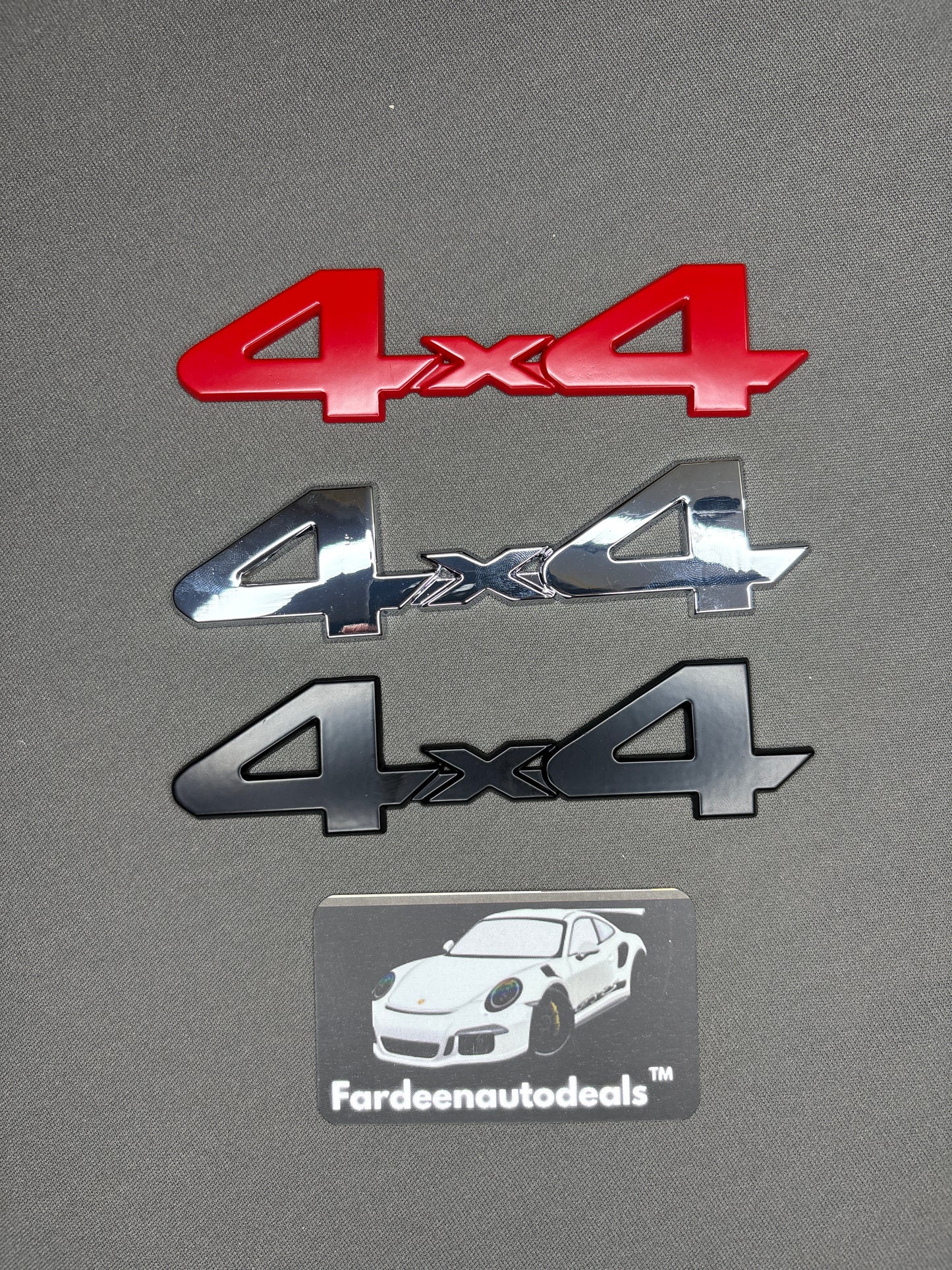 4×4 Logo Emblem – Premium Metal Car Badge