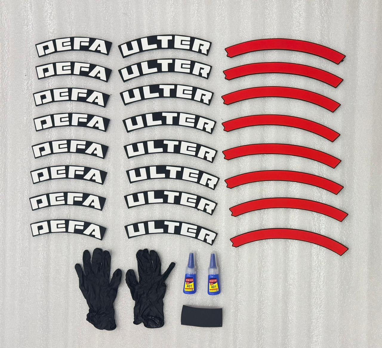 TYRE STICKERS SET OF 1 CAR
