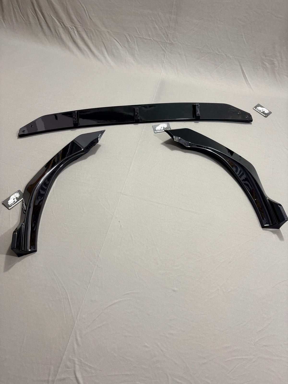 Hyundai Verna Front Splitter 3-Piece Kit | 2023+ | Gloss Black