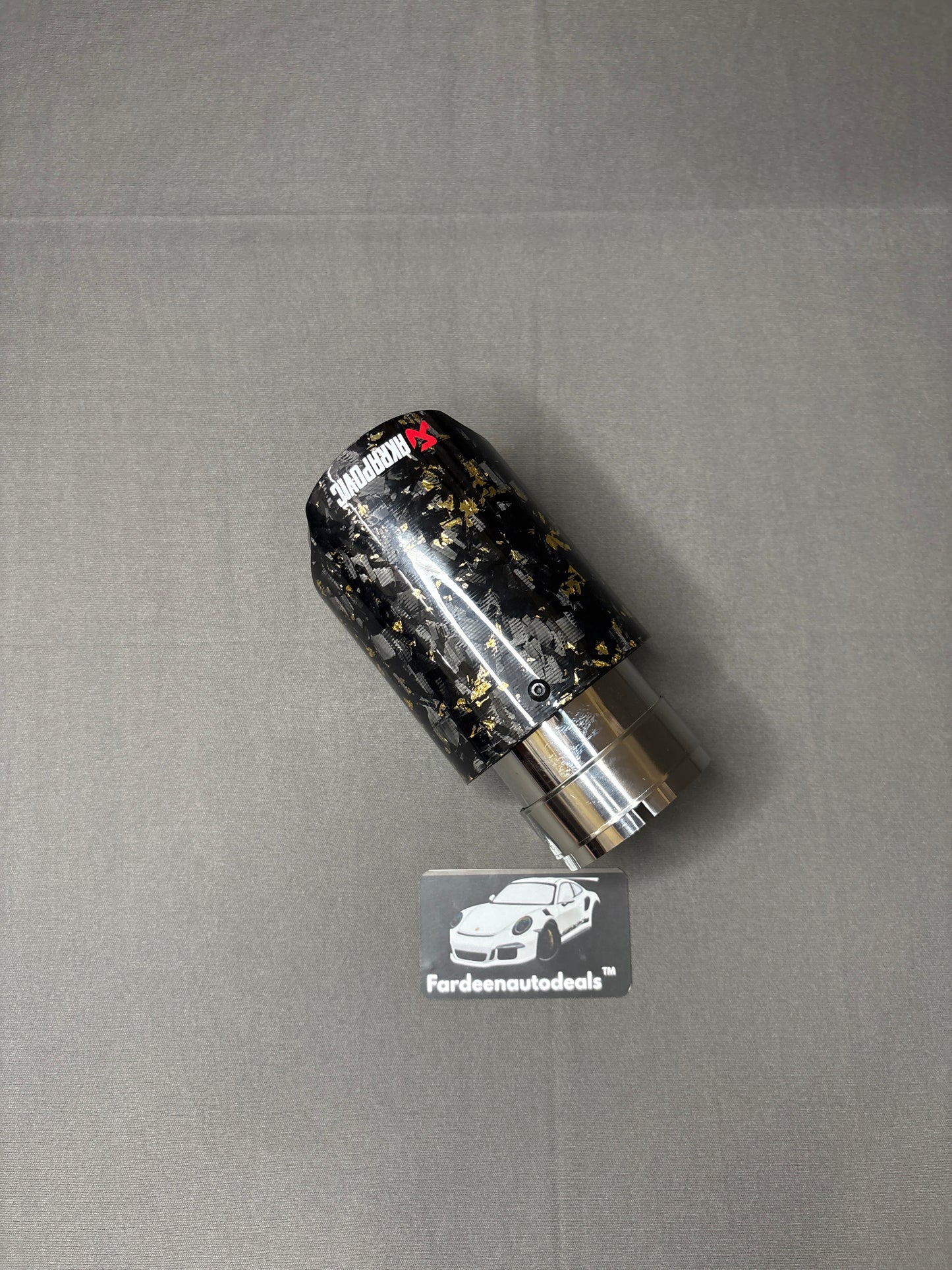 Akrapovic Golden Forged Carbon Fiber Single Exhaust Tip