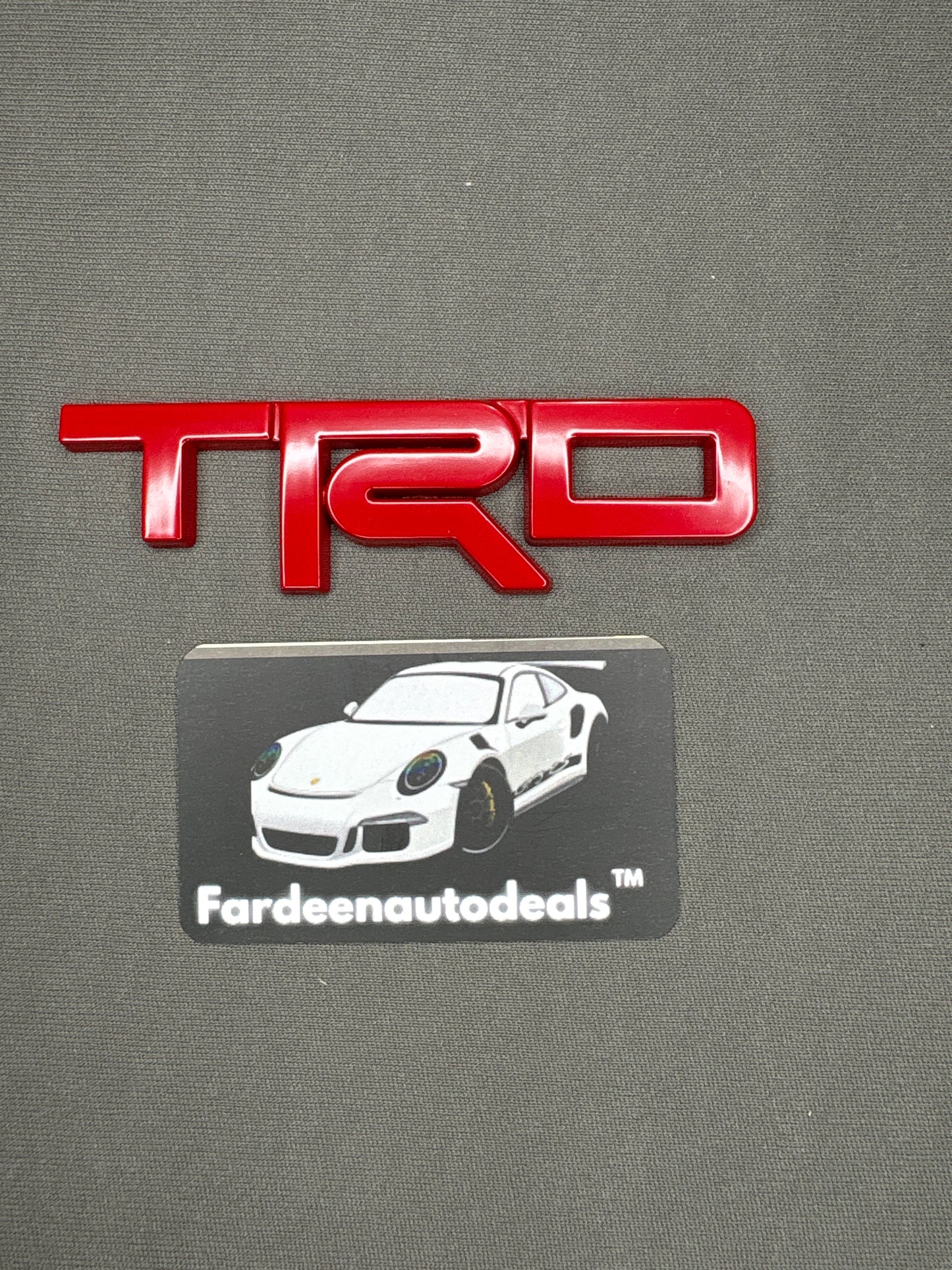 TRD Racing Style Metal Logo Emblem – Premium Car Badge