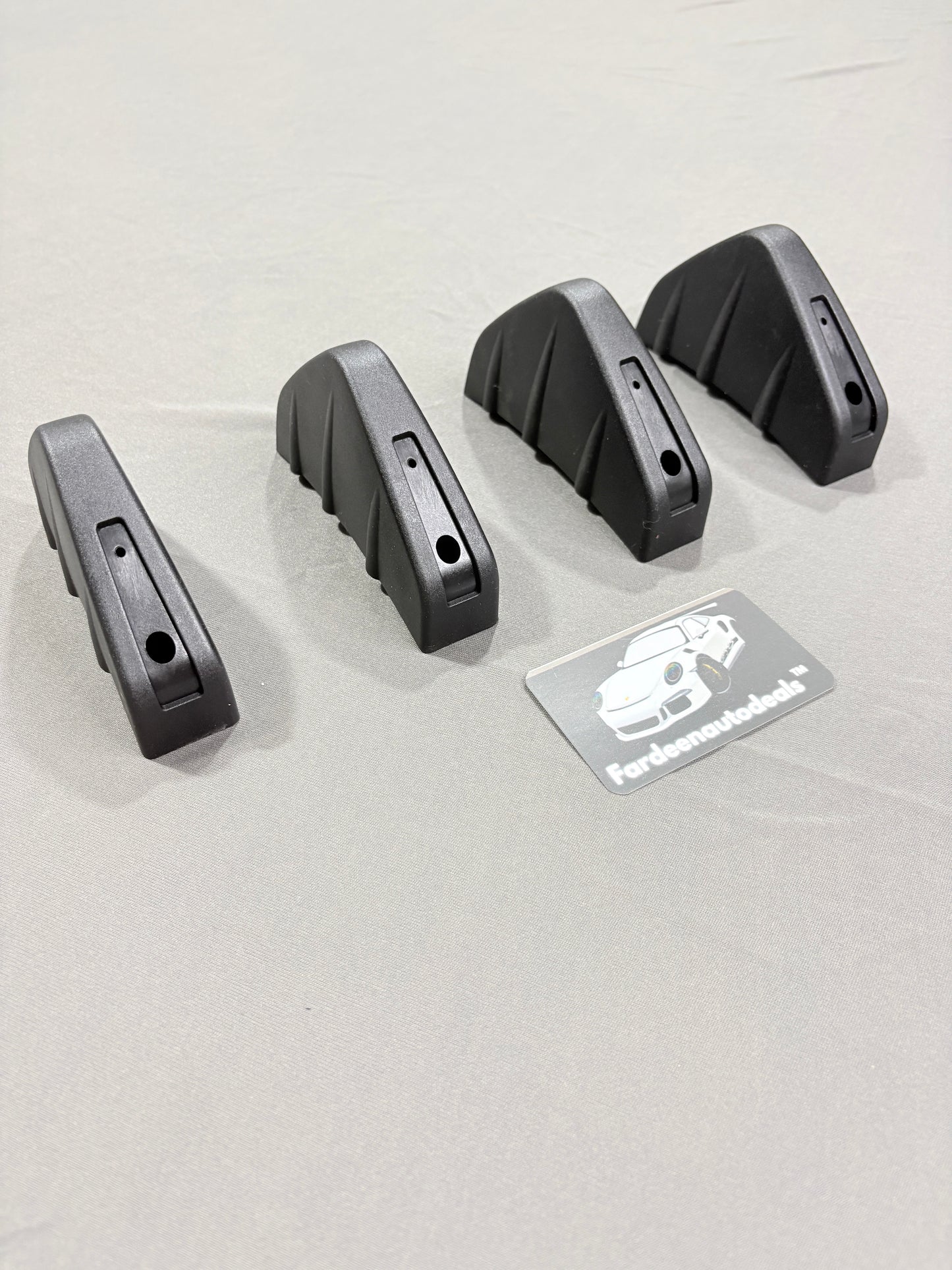 Universal 4-Piece Rear Diffuser | Gloss Black PVC | Sporty Aftermarket Upgrade