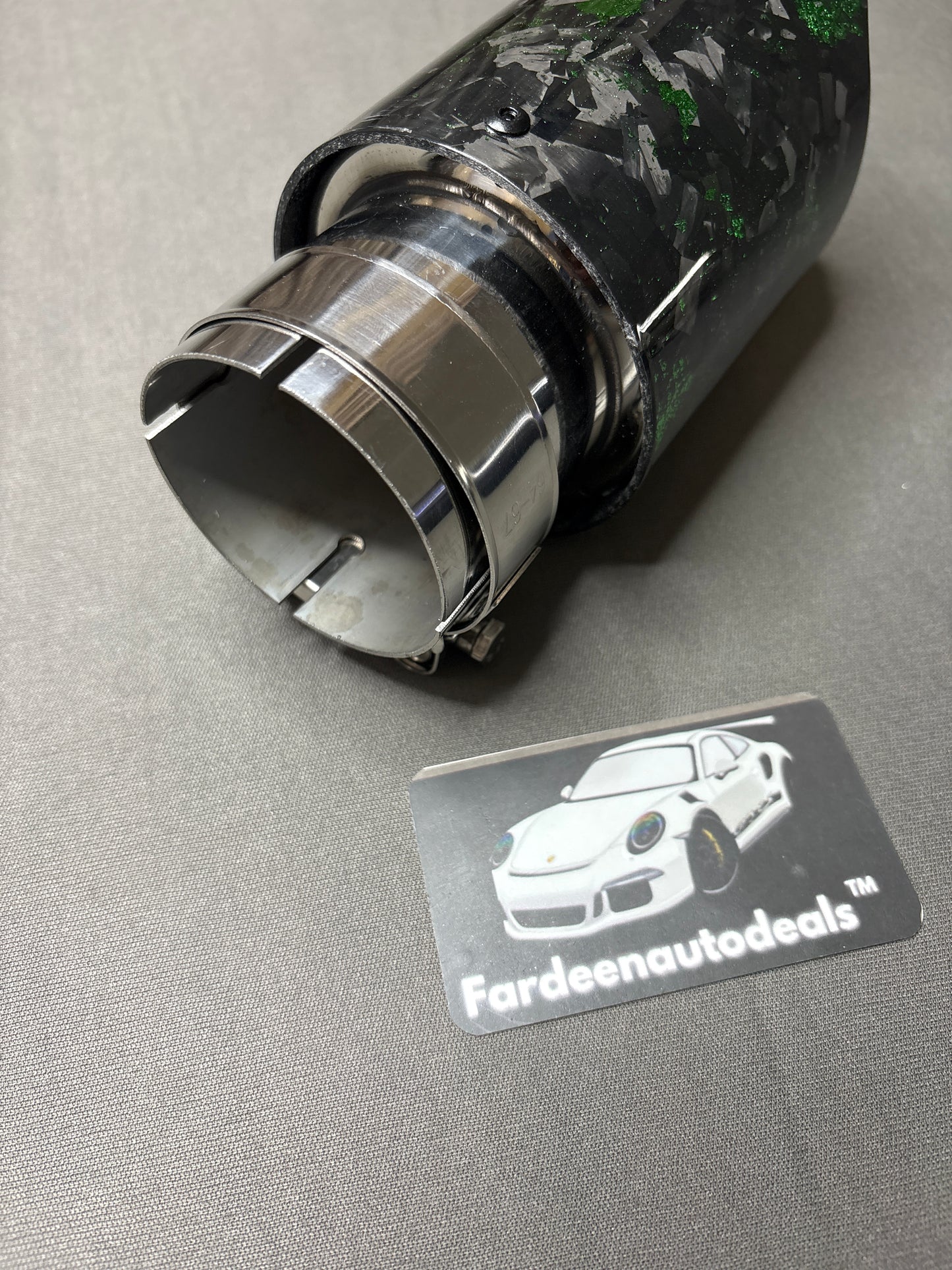 Akrapovic Green Forged Carbon Fiber Single Exhaust Tip