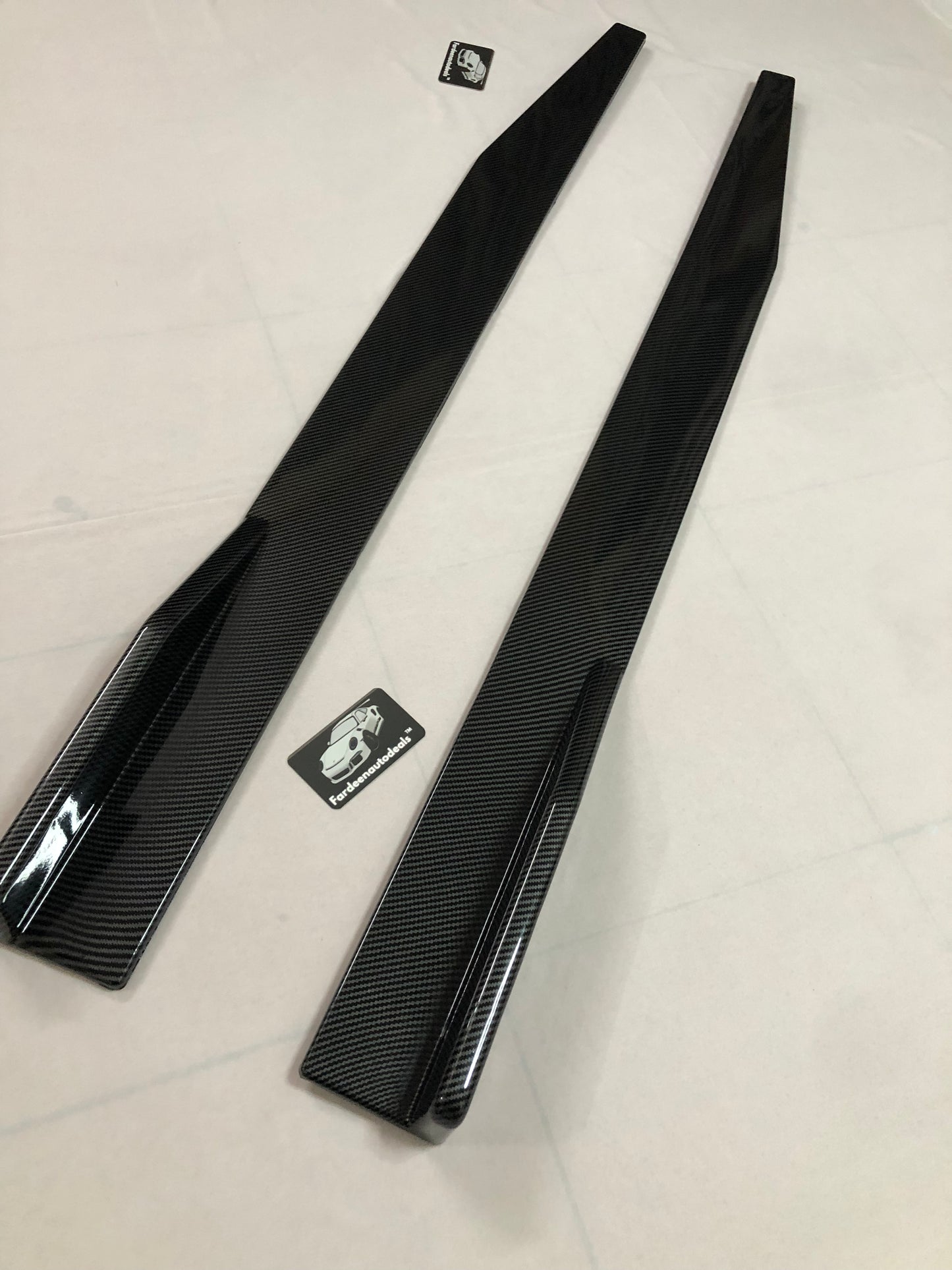 Universal 2 Pc Side Skirts Long | Carbon Fiber