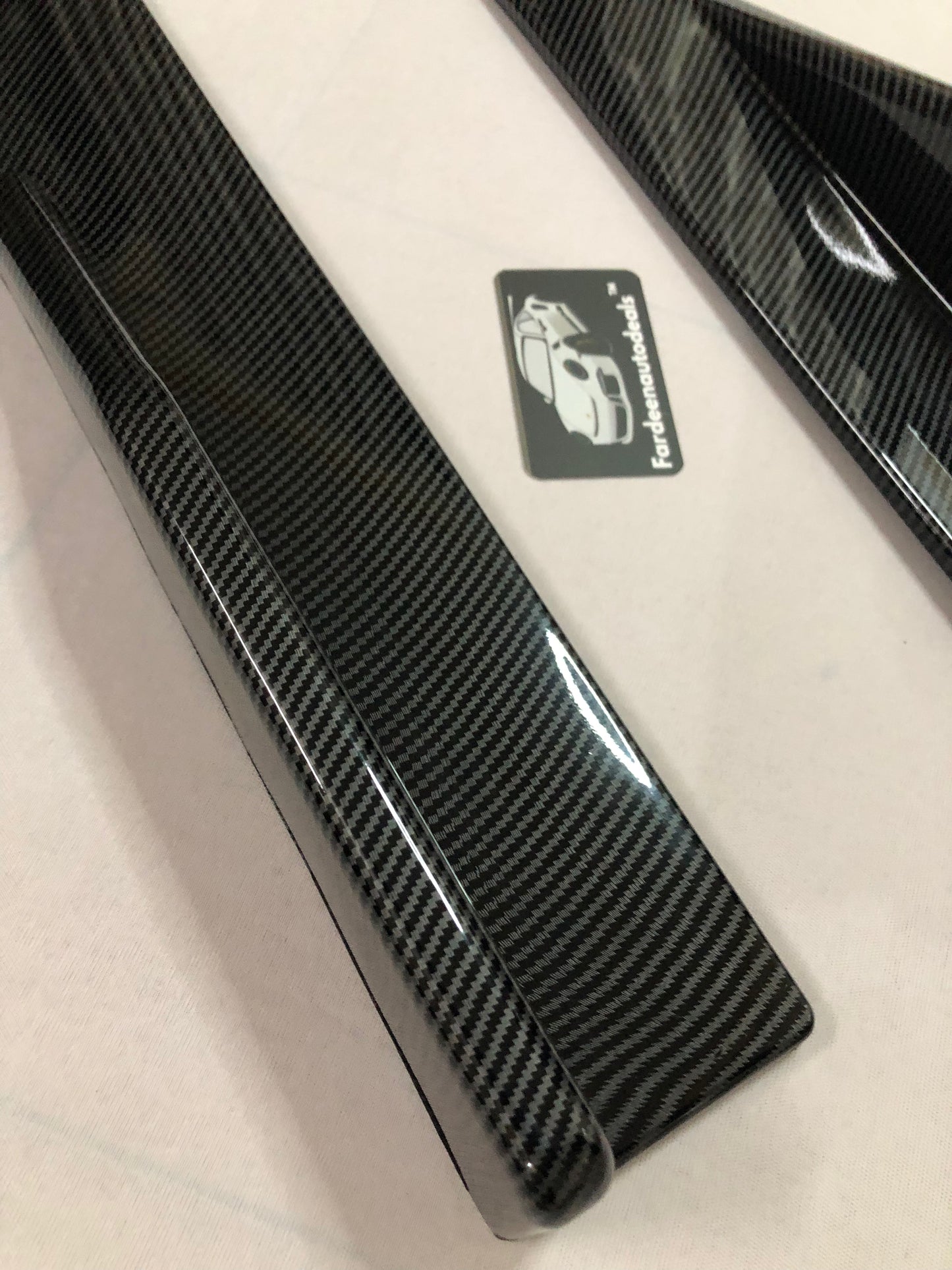 Universal 2 Pc Side Skirts Long | Carbon Fiber