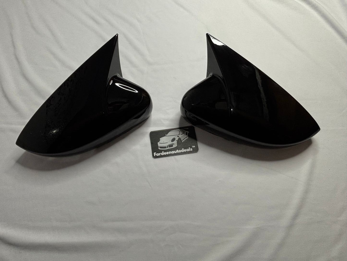 Batman-Style Mirror Covers For Polo, Vento, Ameo And Rapid (Inbuilt Indicator Mirrors Only)