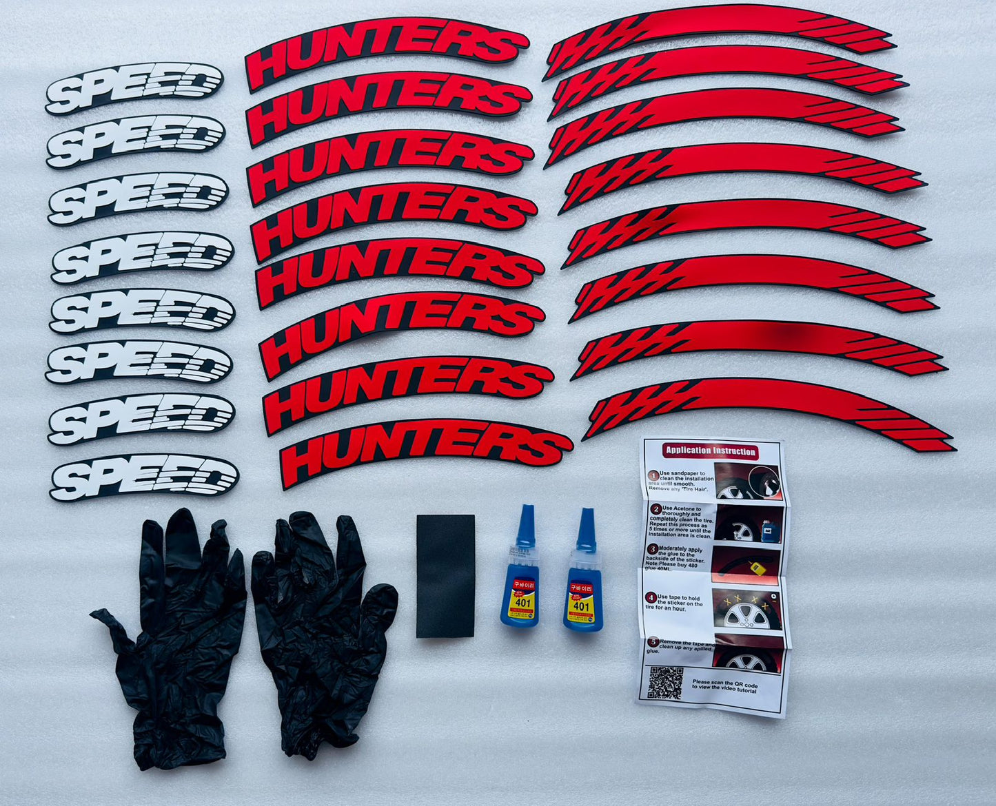 TYRE STICKERS SET OF 1 CAR