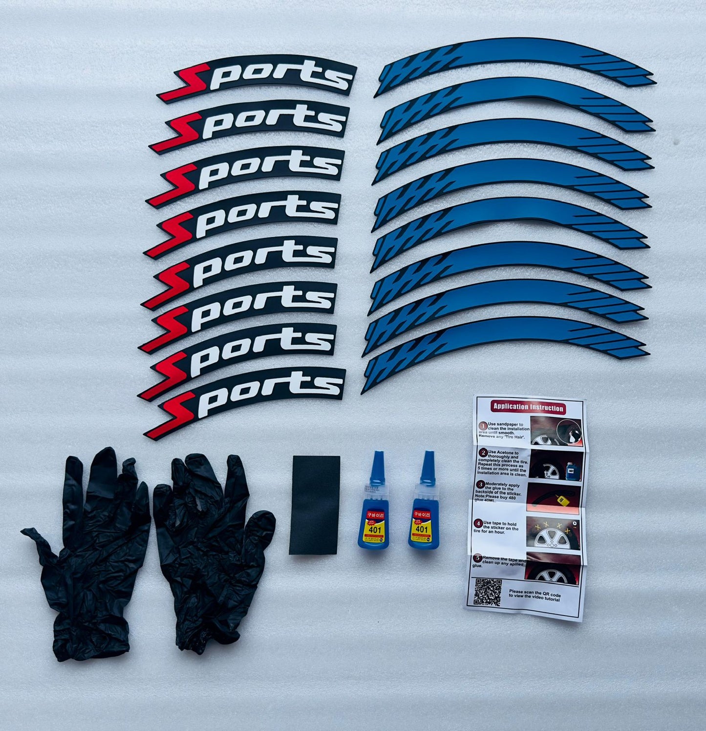 TYRE STICKERS SET OF 1 CAR