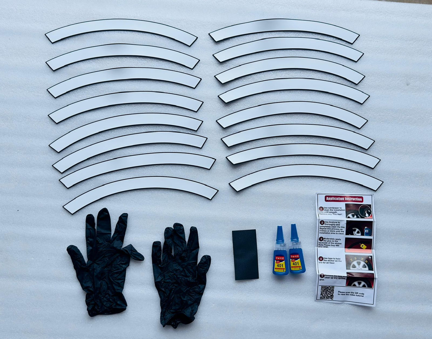 TYRE STICKERS SET OF 1 CAR