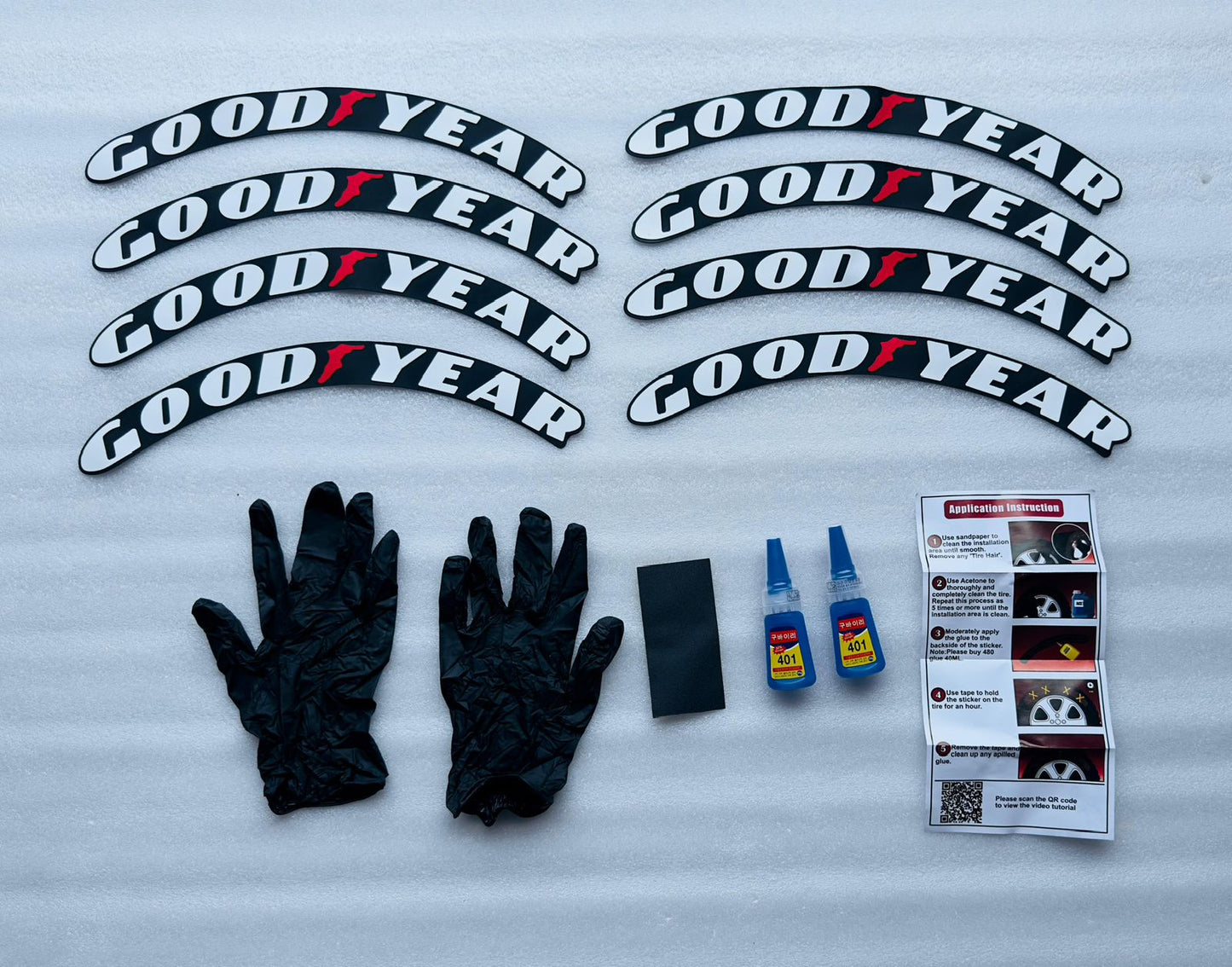 TYRE STICKERS SET OF 1 CAR